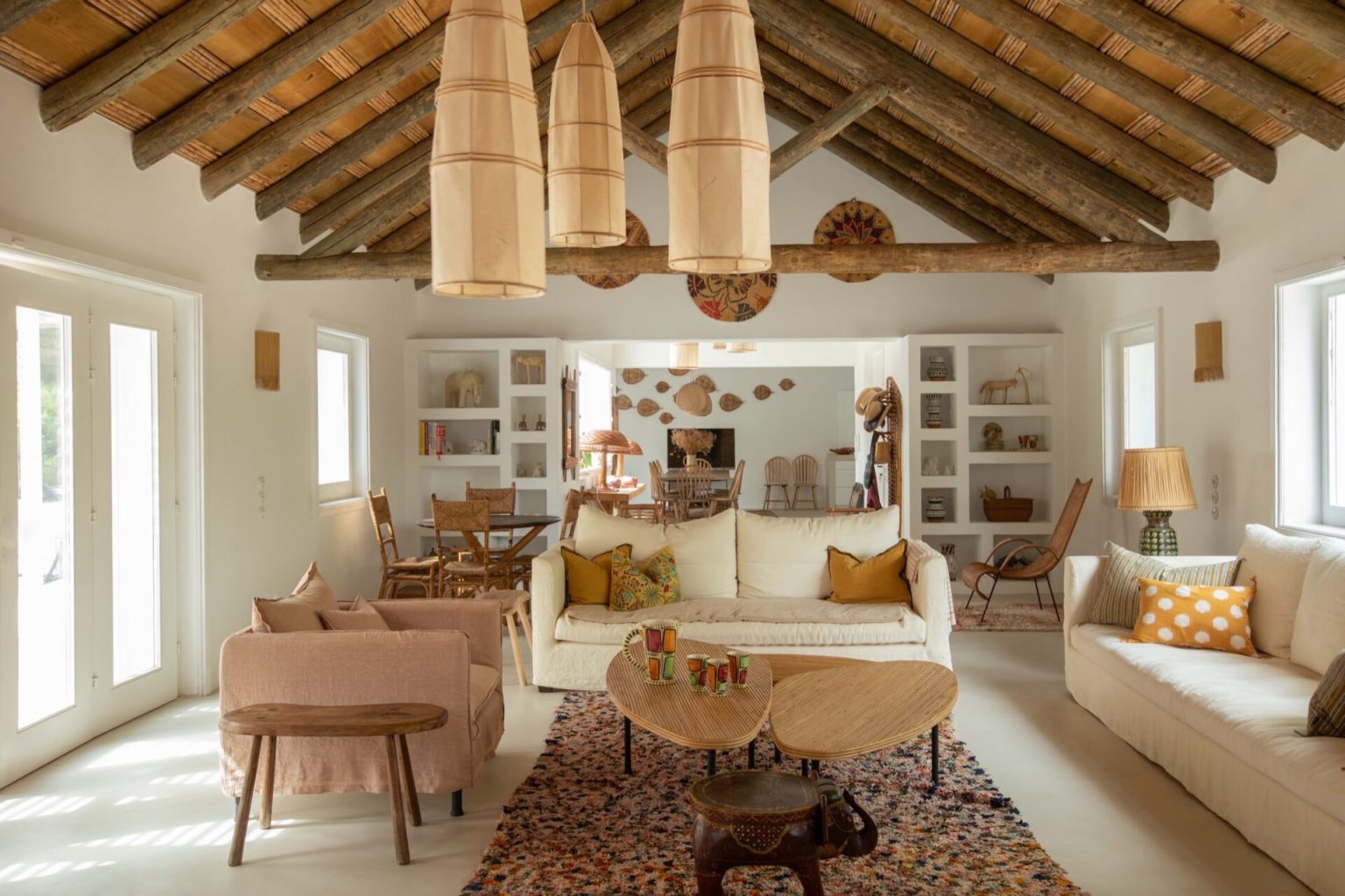 salo décoration contemporaine rustique chic et naturelle maison Comporta