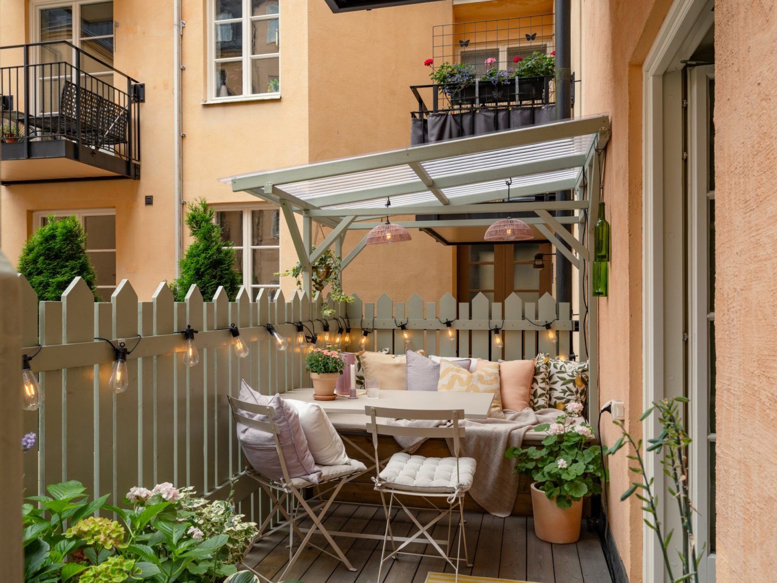 patio semi couvert appartement en ville
