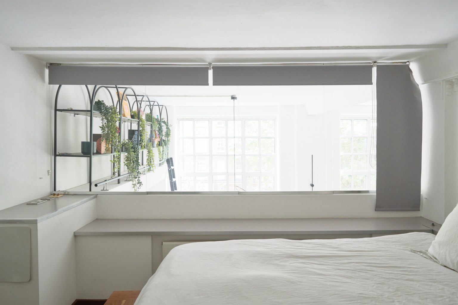 chambre sur mezzanine appartement en duplex 113m2 décoration contemporaine