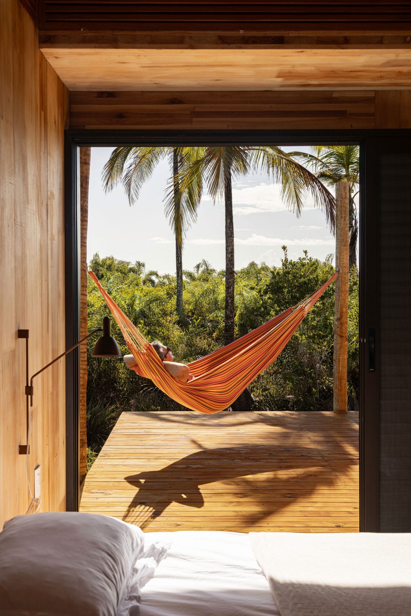chambre avec terrasse maison contemporaine Modular Bahia