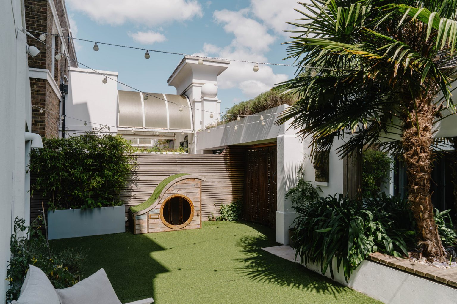 terrasse gazon synthétique maison de ville Londres