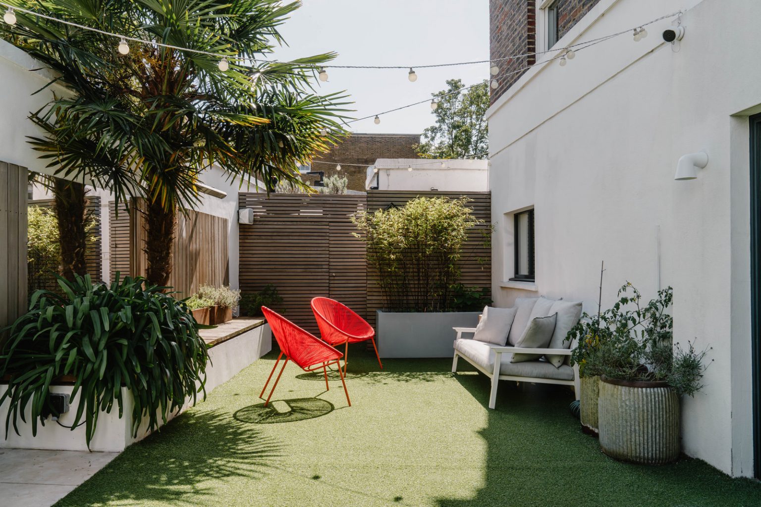 terrasse gazon synthétique maison de ville Londres