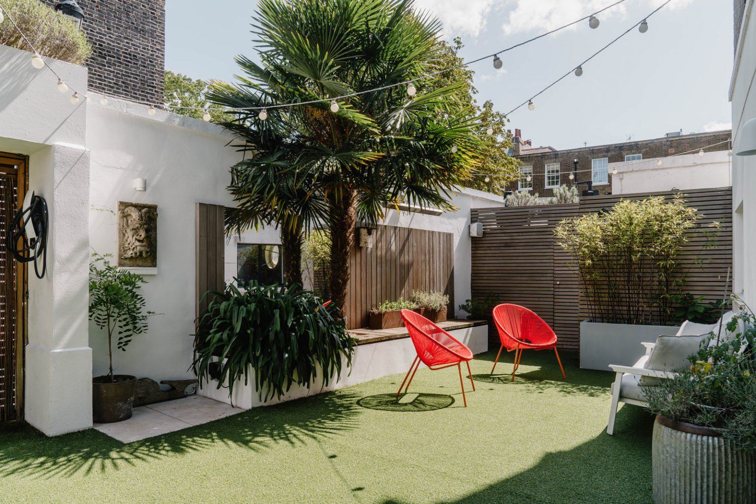 terrasse gazon synthétique maison de ville Londres