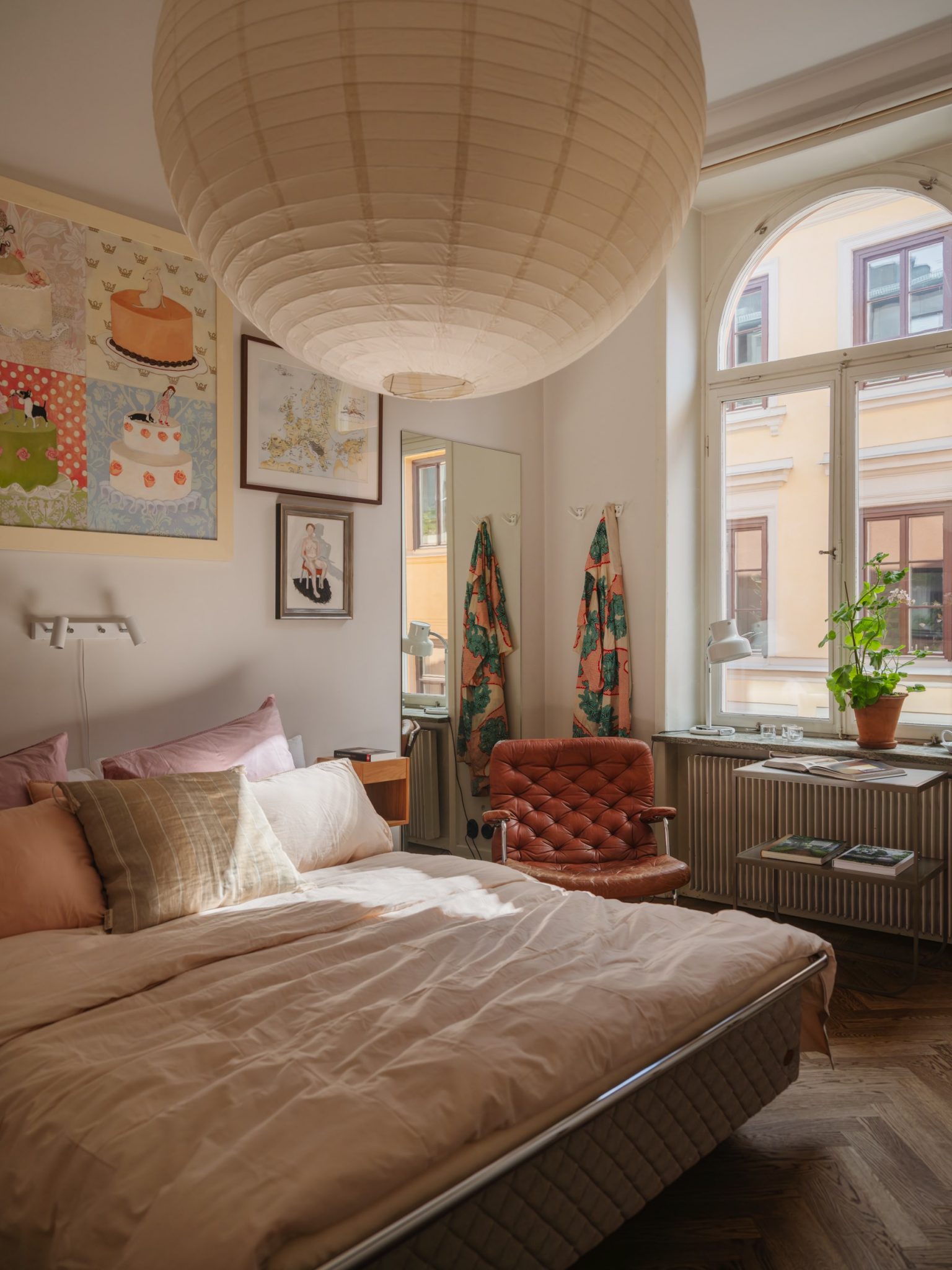 chambre décoration scandinave vintage