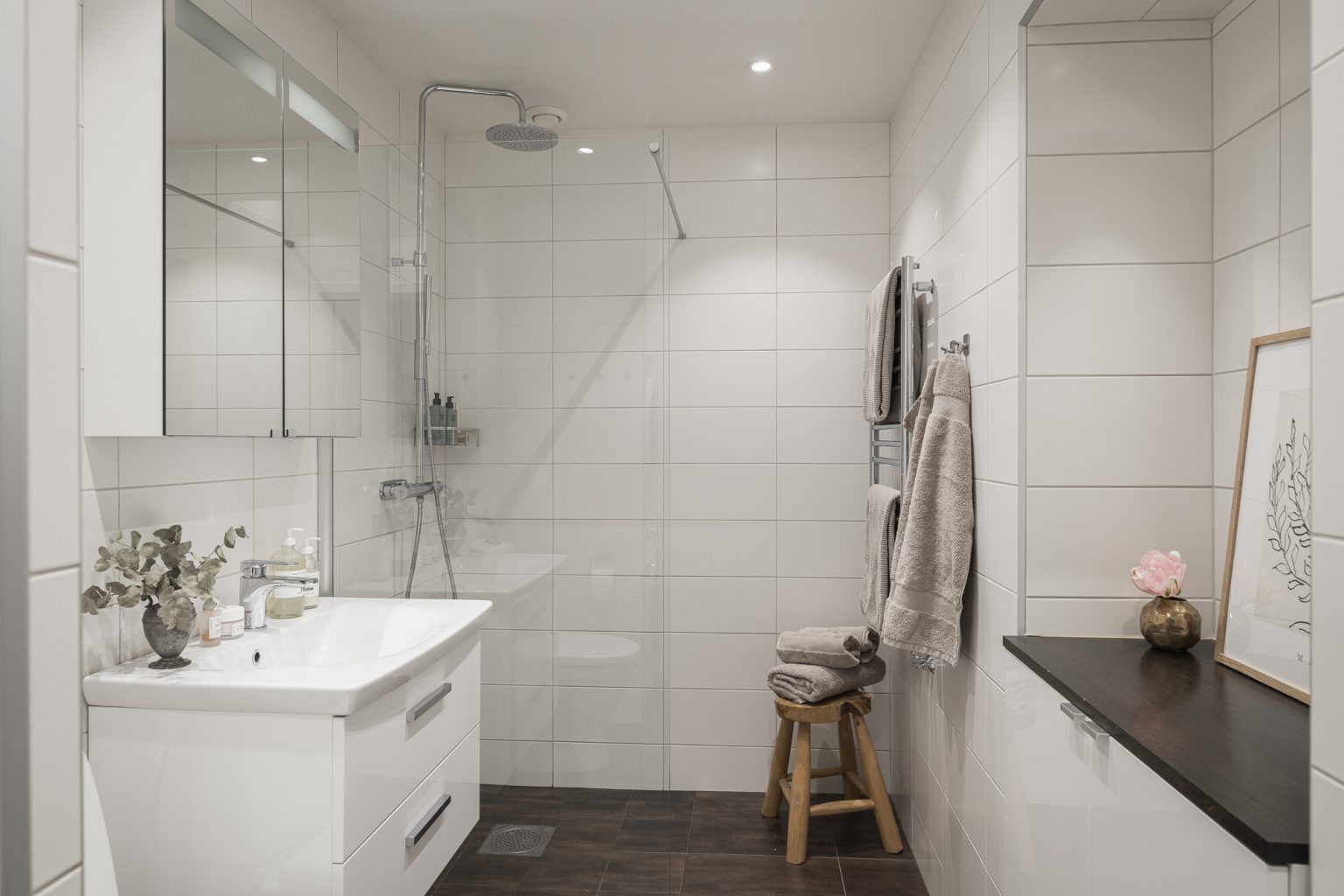 salle de bain blanche