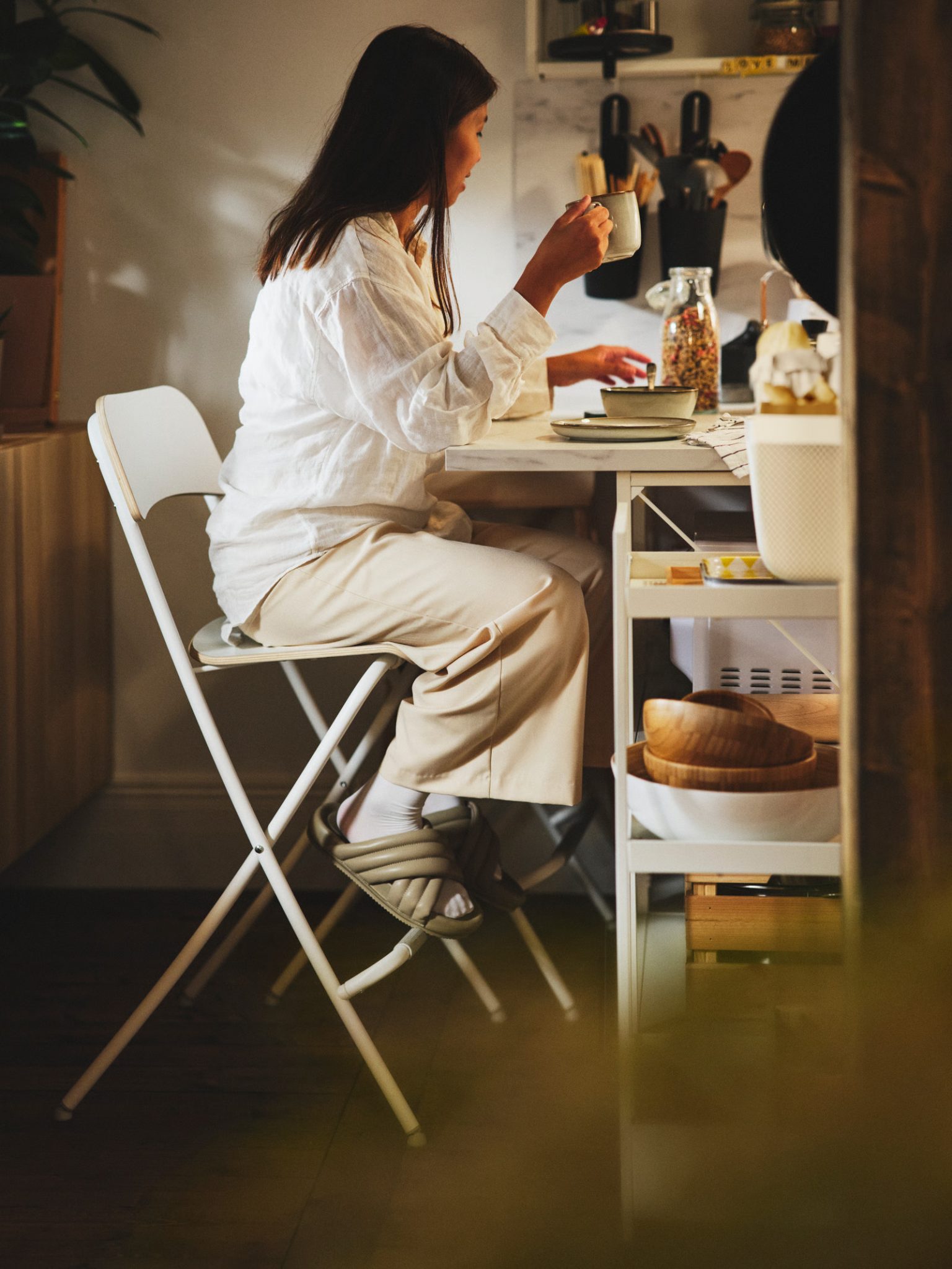 espace repas petite cuisine