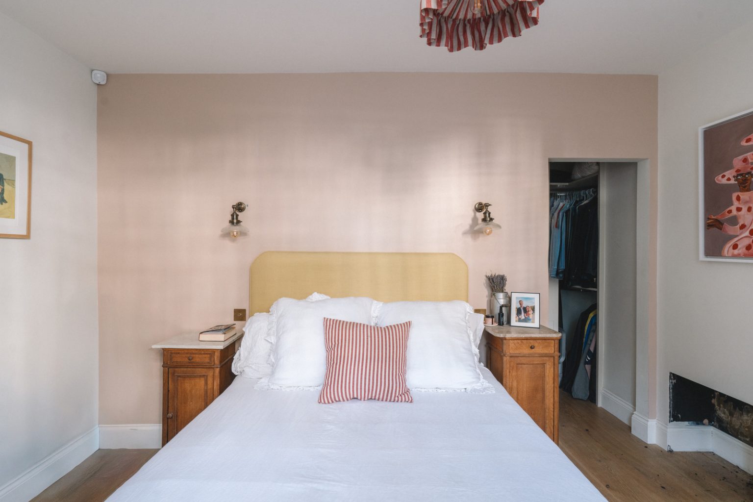 chambre décoration rustique chic appartement 68m2 avec jardin