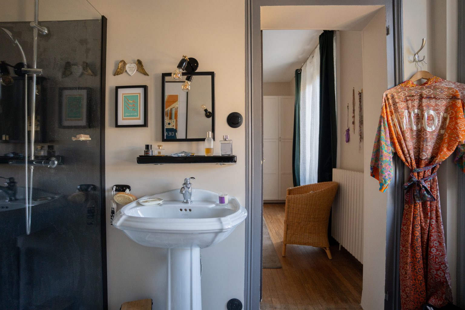 salle de bain rétro