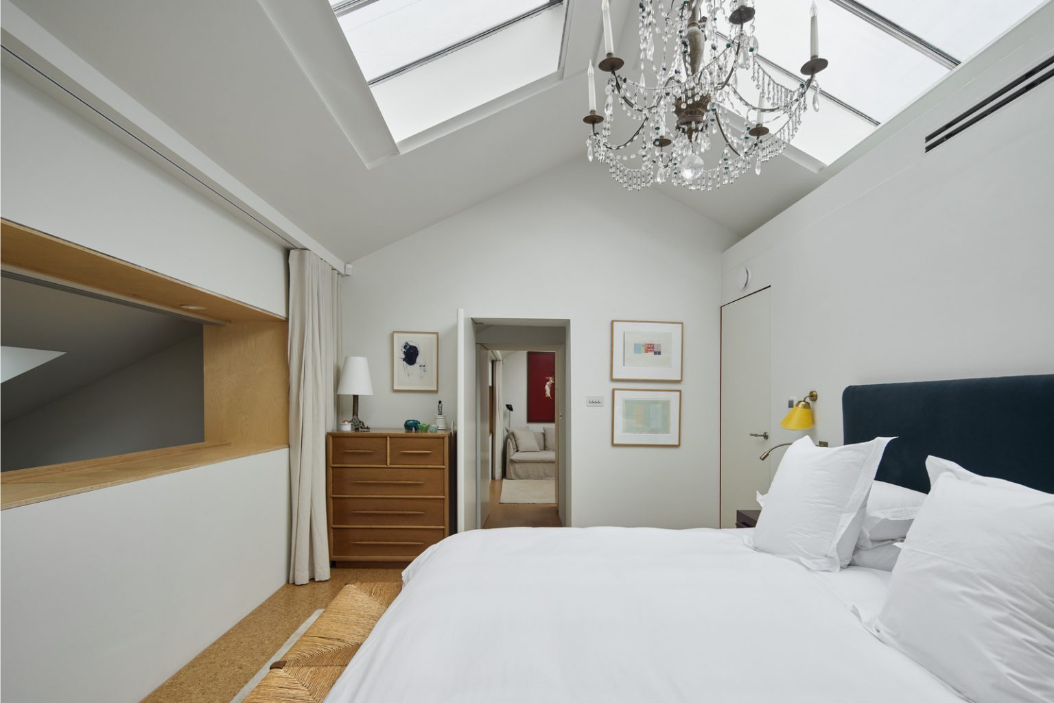 chambre avec verrière zénithale