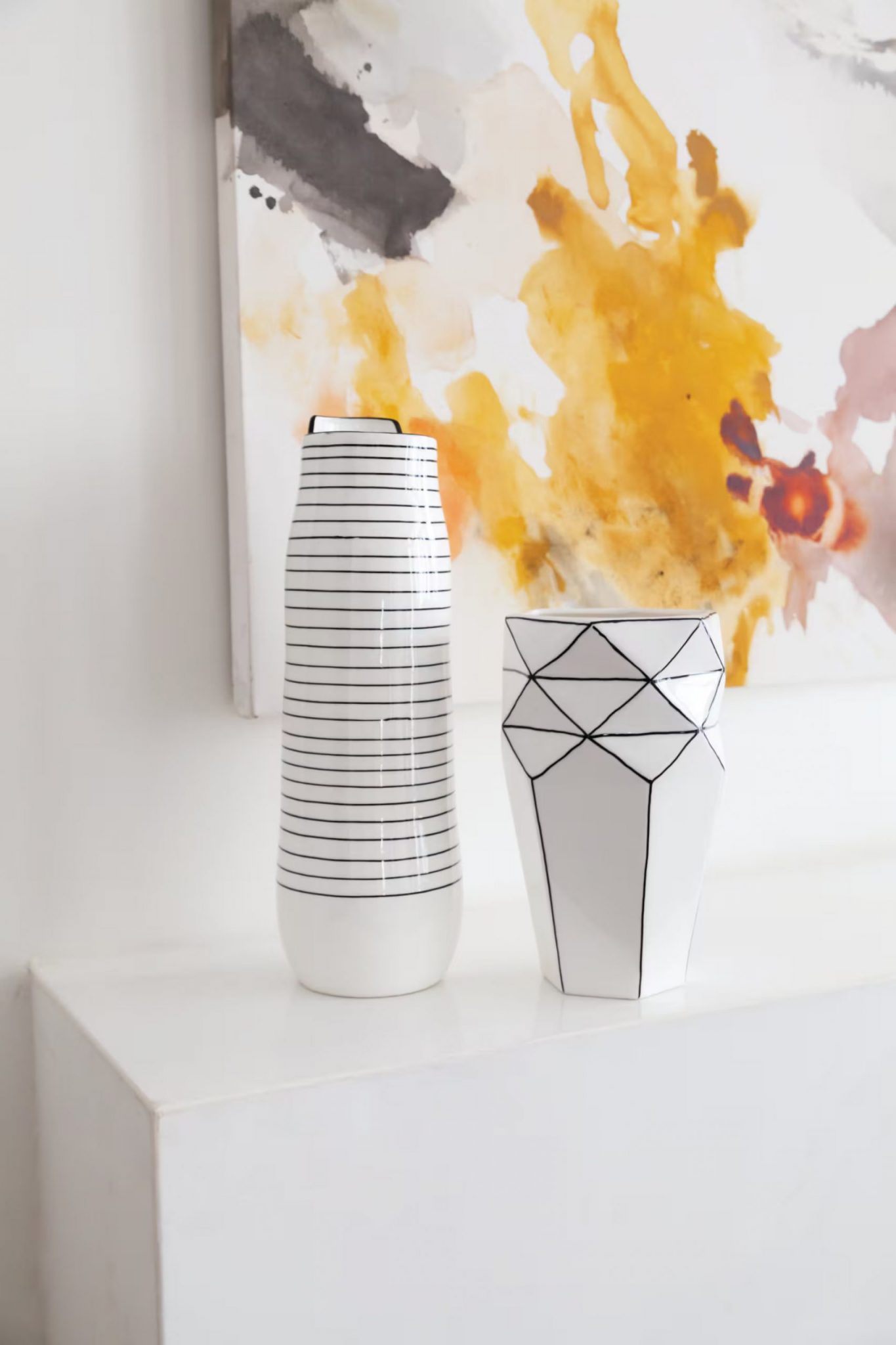 vases sur cheminée design