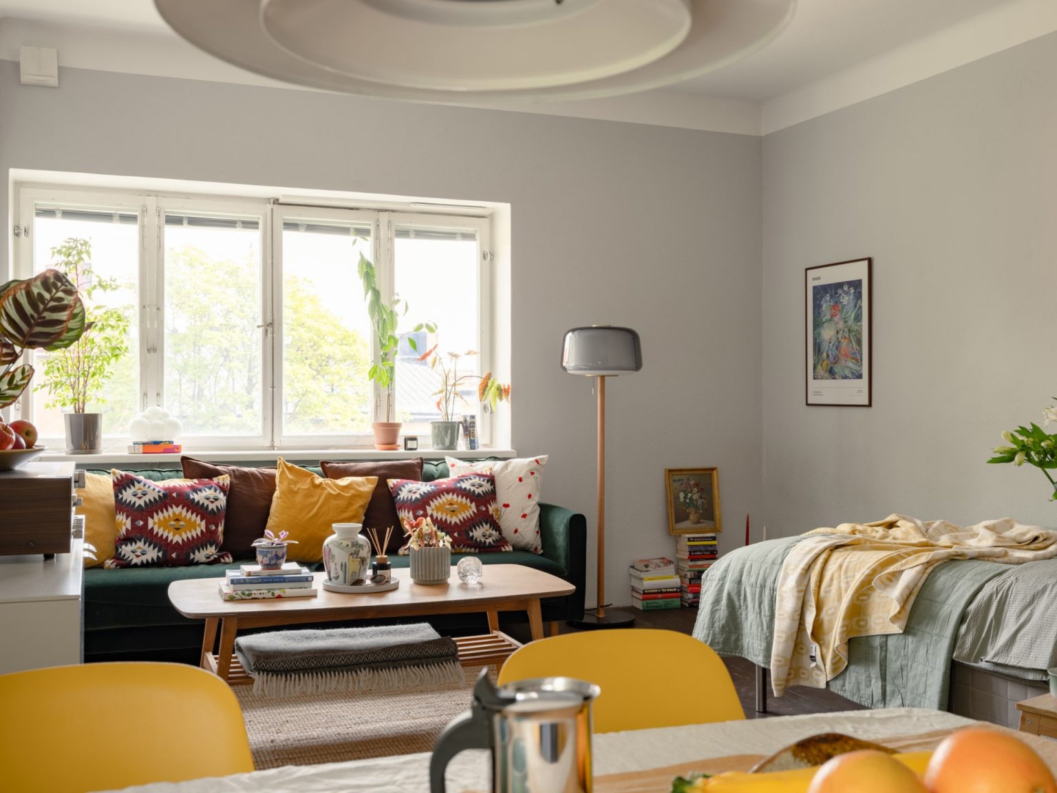 salon et chambre idée déco pas chère aménagement logement étudiant