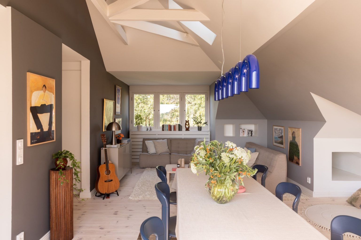 salle à manger et salon décoration scandinave et design