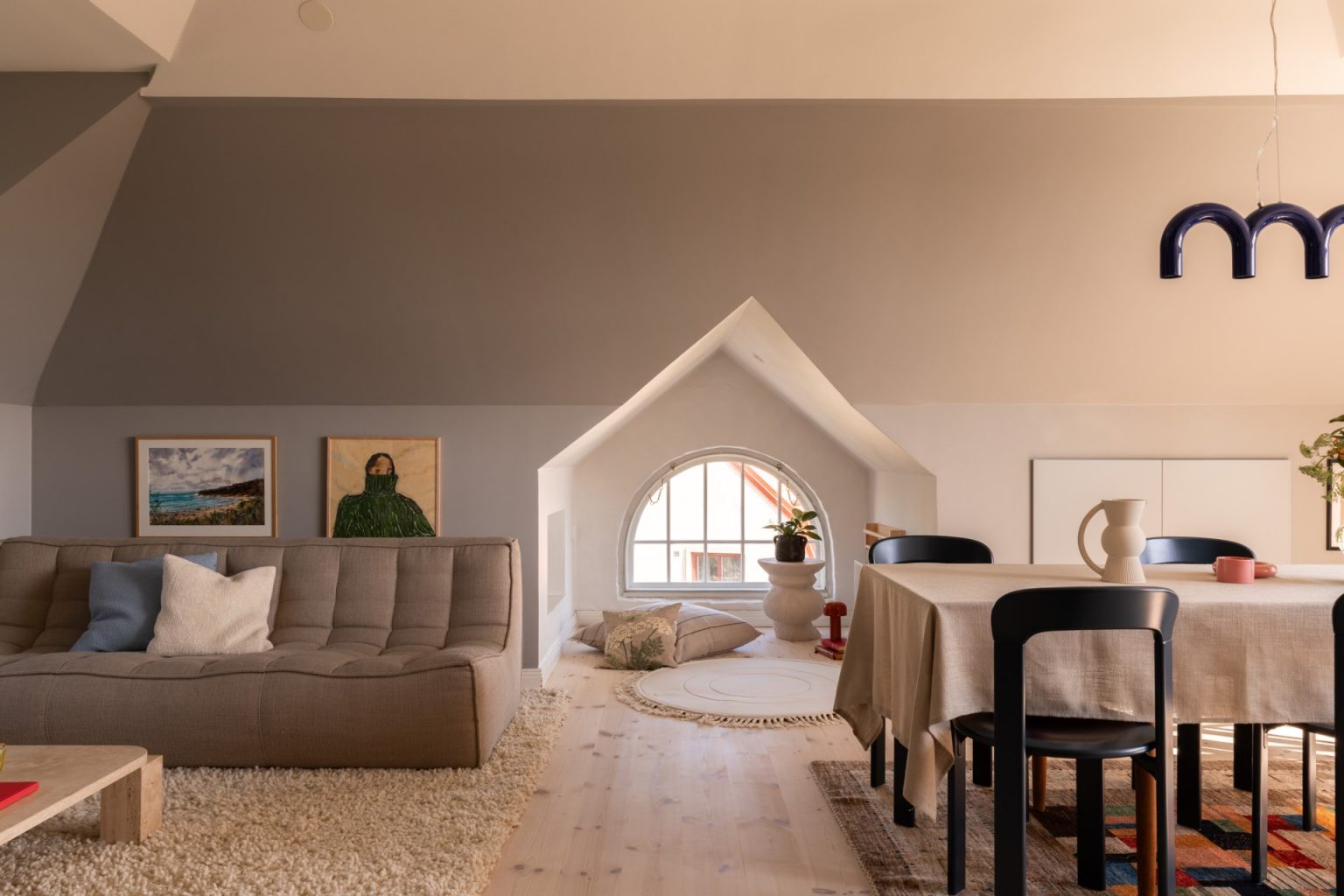 salle à manger et salon décoration scandinave et design