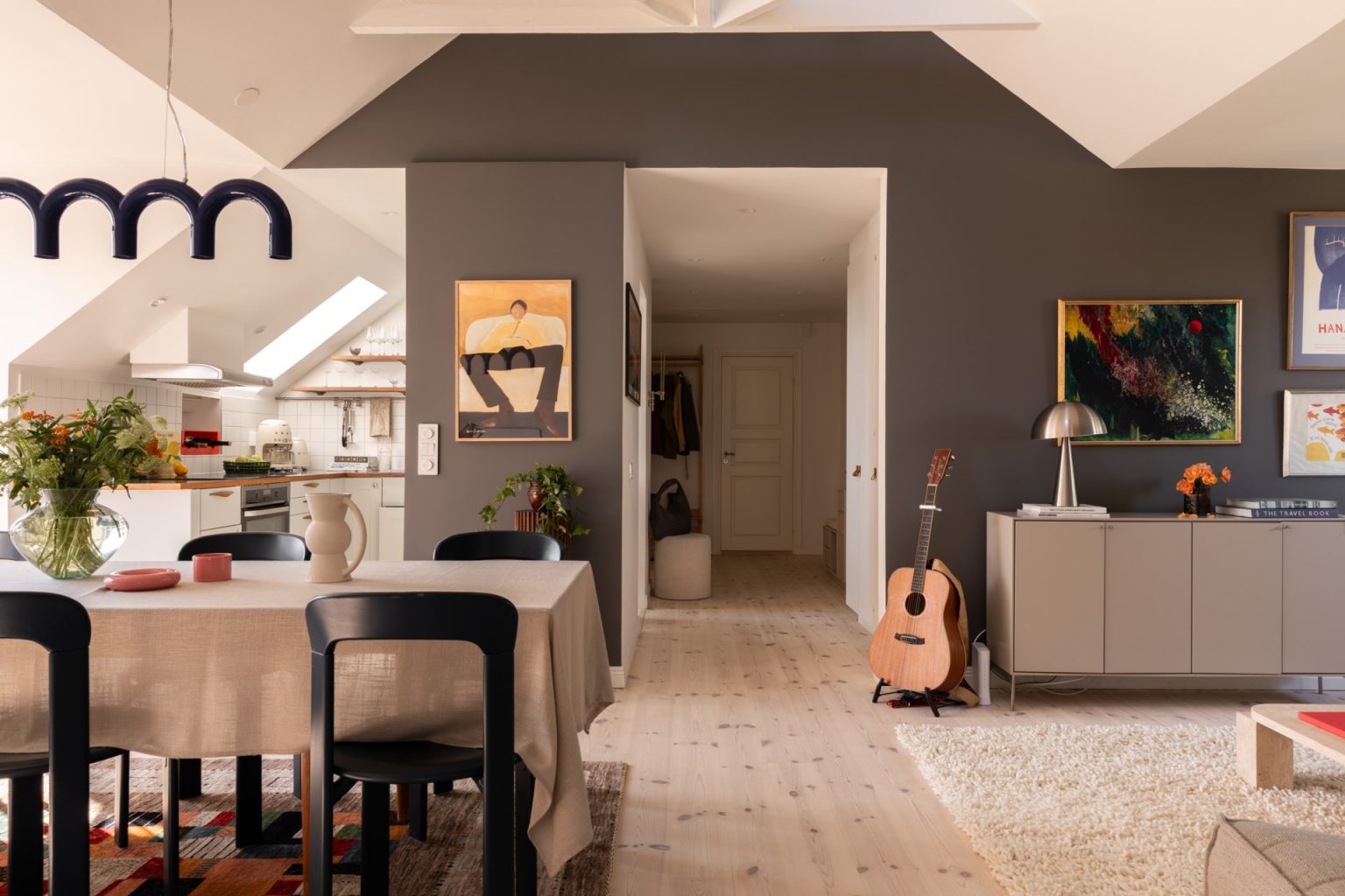 salle à manger et salon décoration scandinave et design