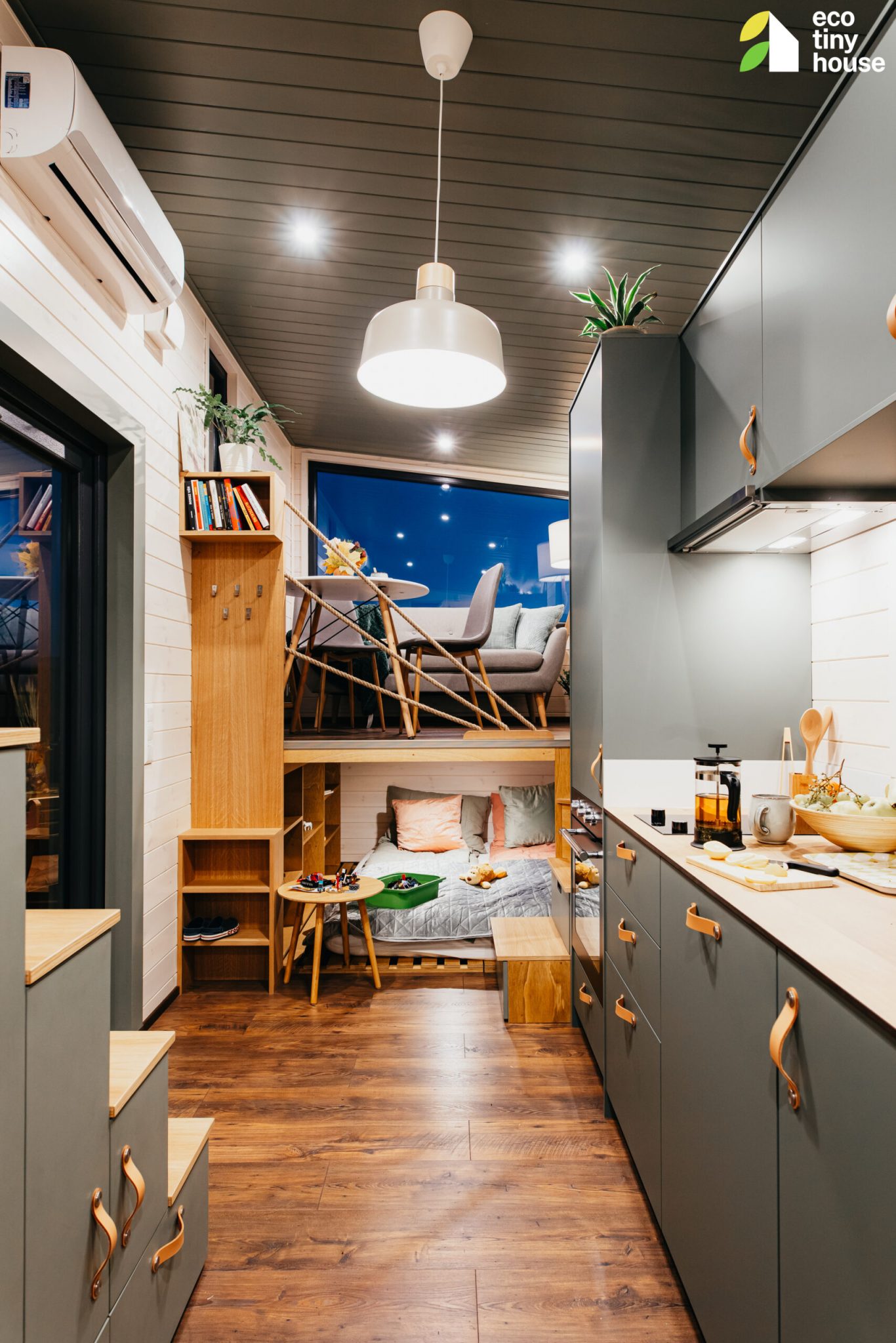 intérieur mini maison mobile européenne