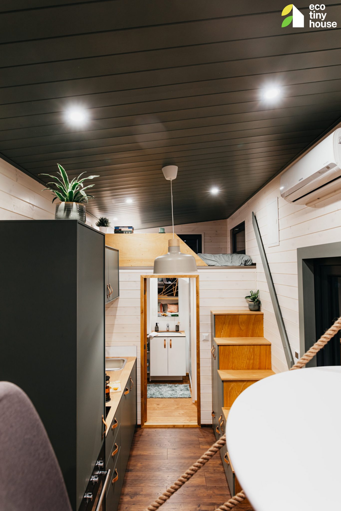 intérieur mini maison mobile européenne