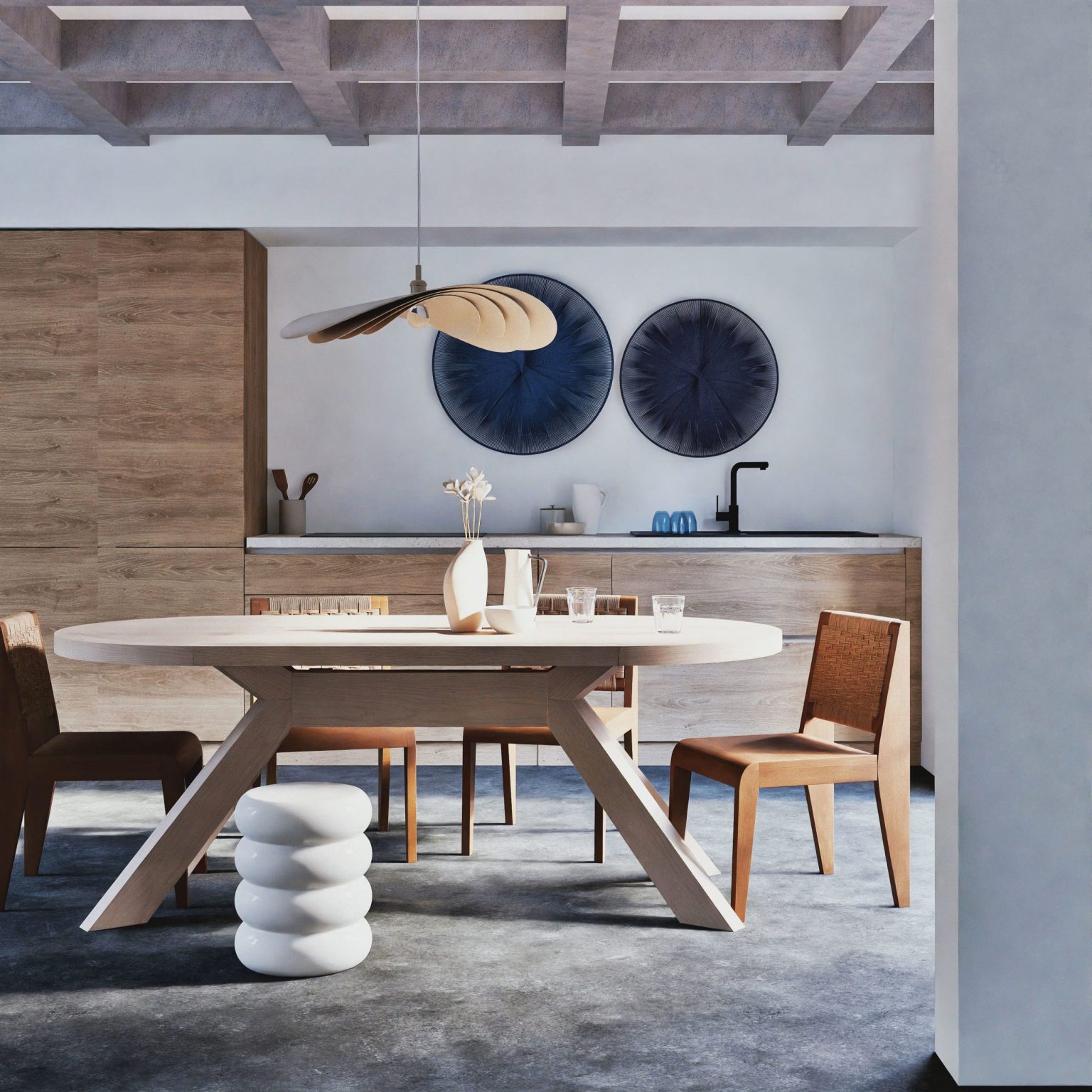 salle à manger et cuisine Refuge Boréal Maisons du Monde