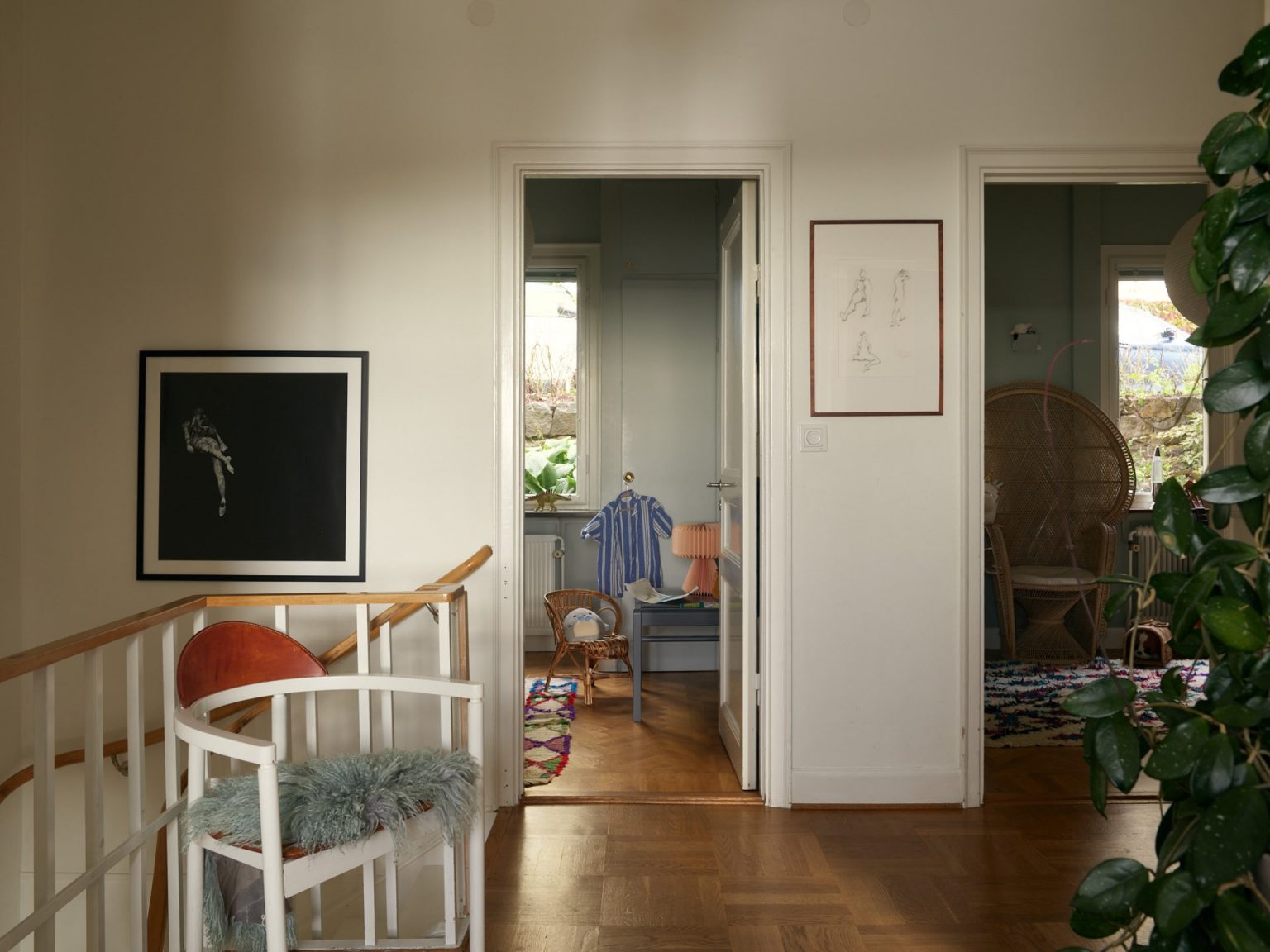 escalier et palier