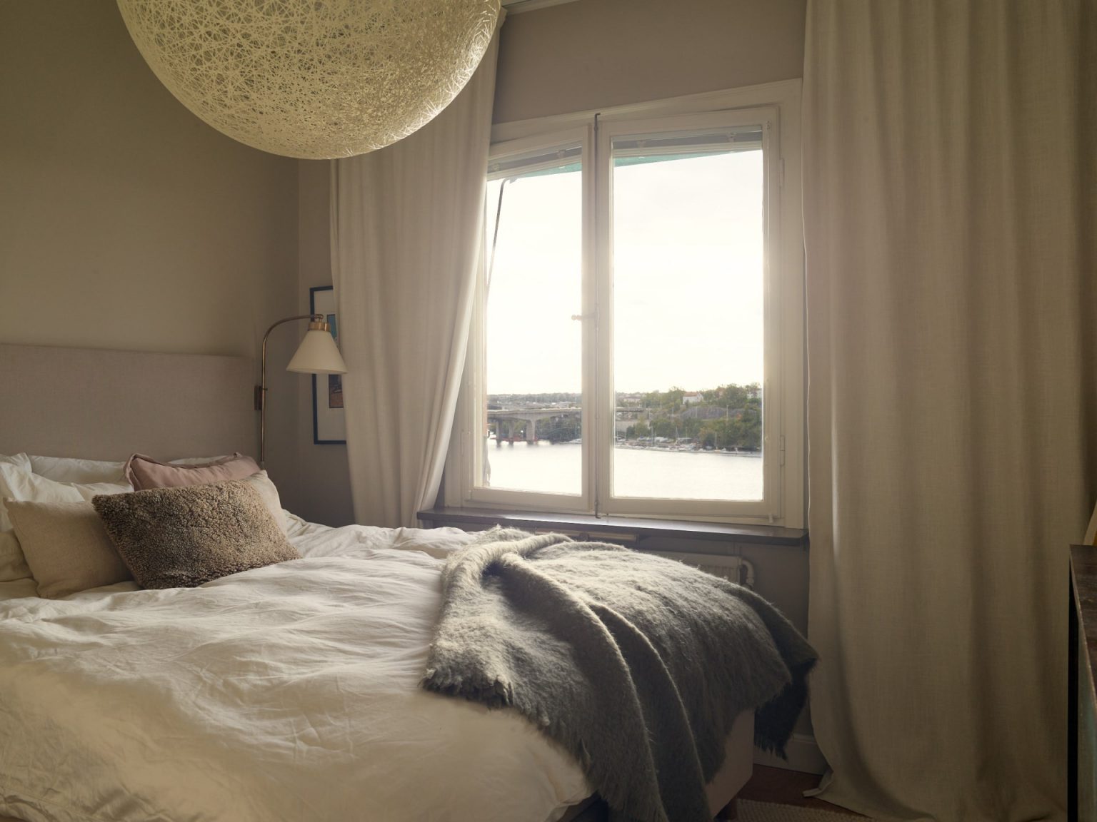 chambre décoration beige