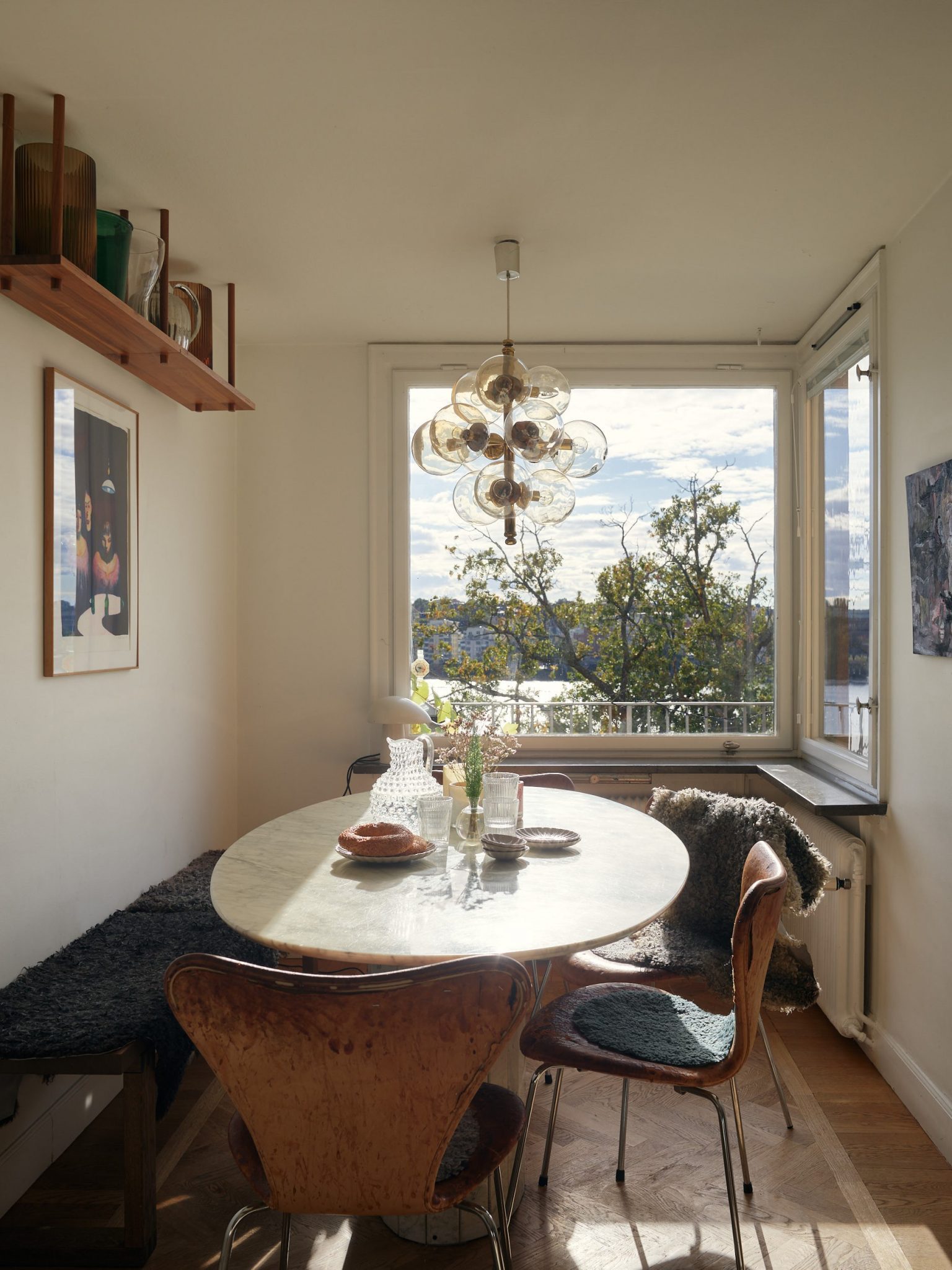 salle à manger décoration vintage