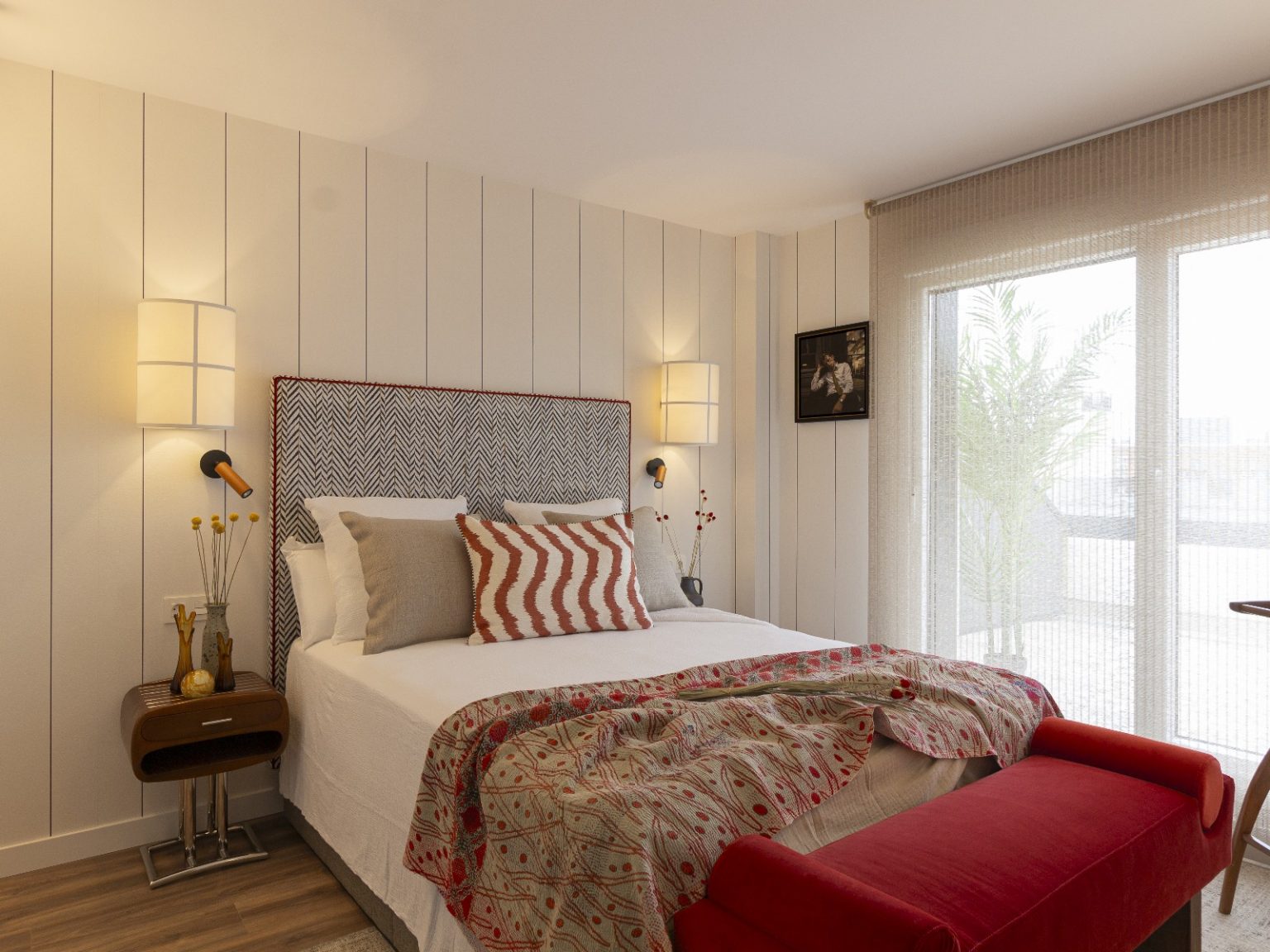 chambre appartement contemporain