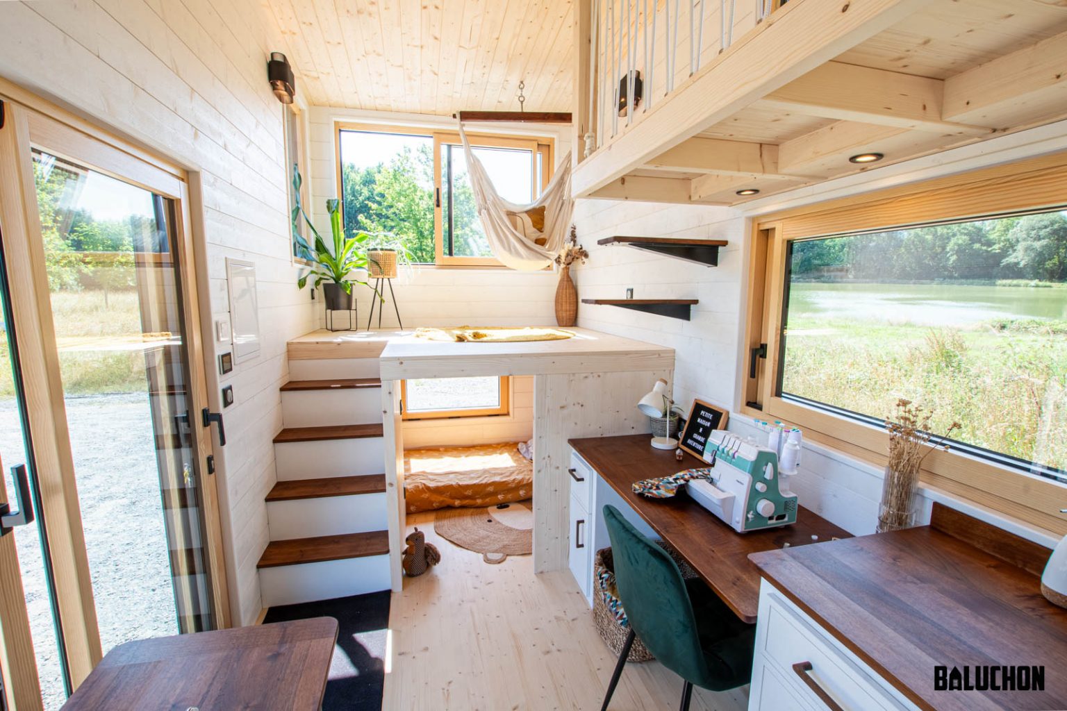 intérieur tiny house Baluchon française Nouvelle Danse