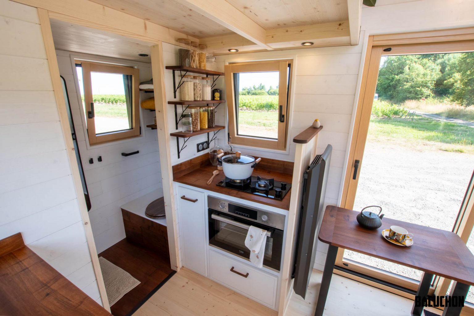 cuisine et espace repas maison mobile française