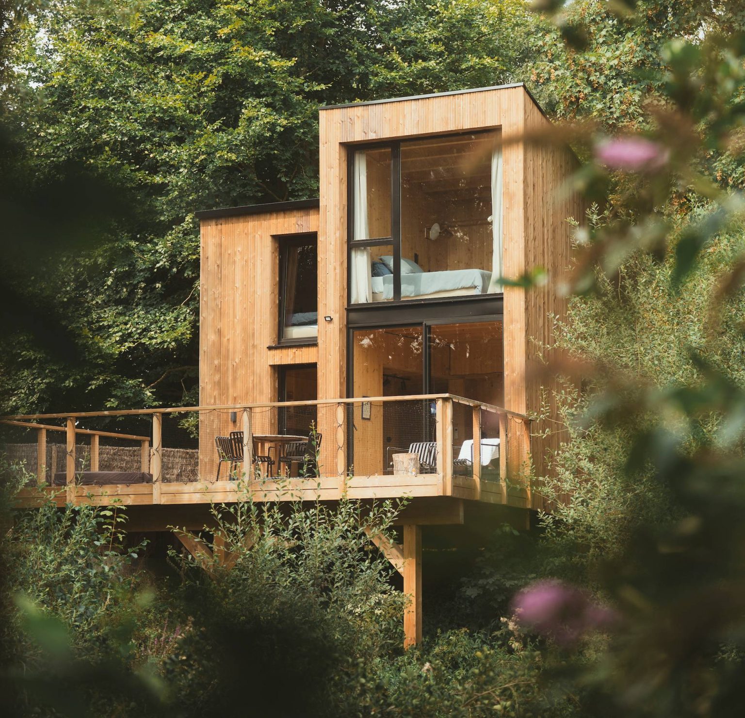 petite maison en bois Bleu Bicoque