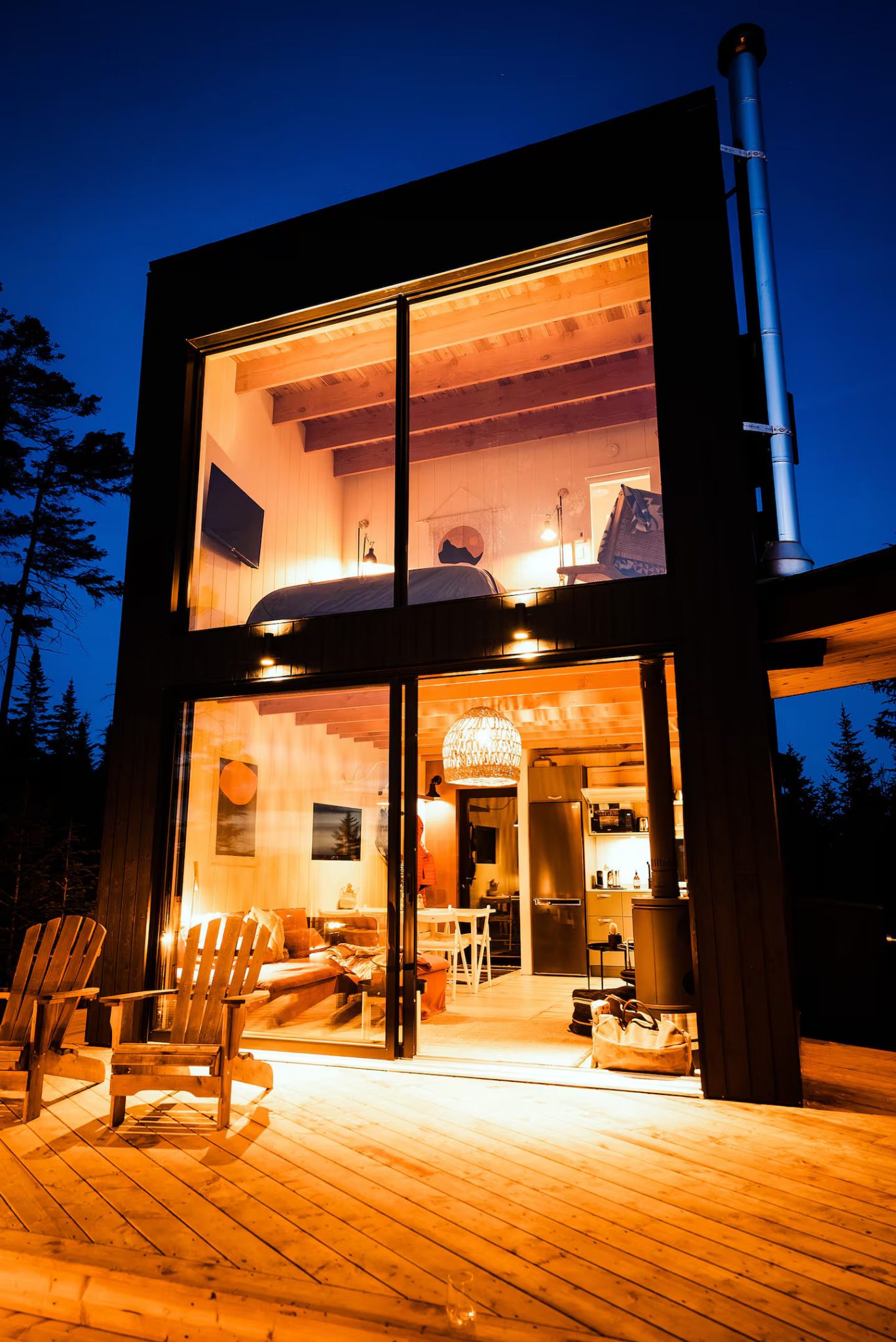 maison contemporaine et vitrée dans la nature Cliff n°46