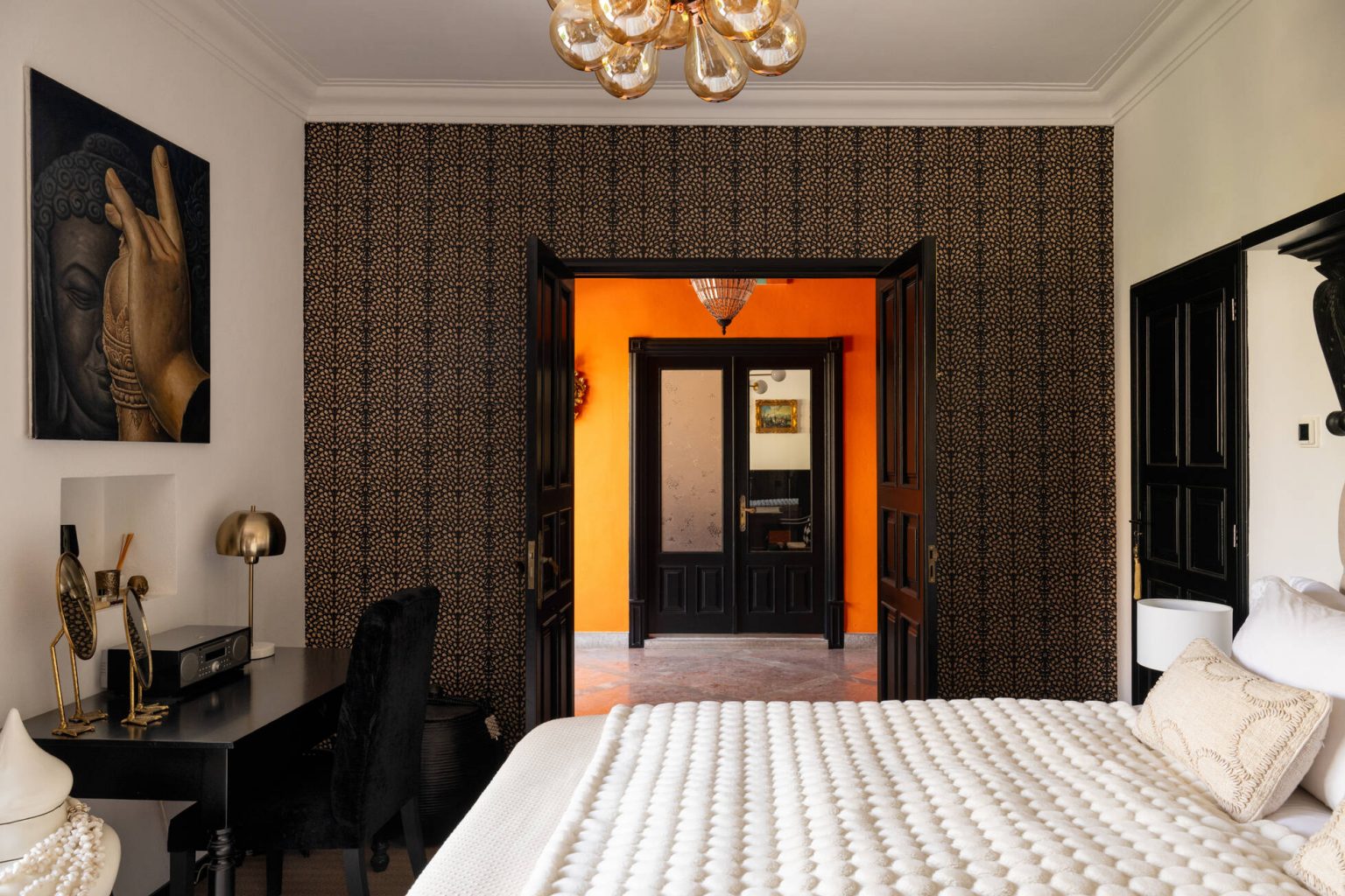 chambre décoration contemporaine maison Majorque