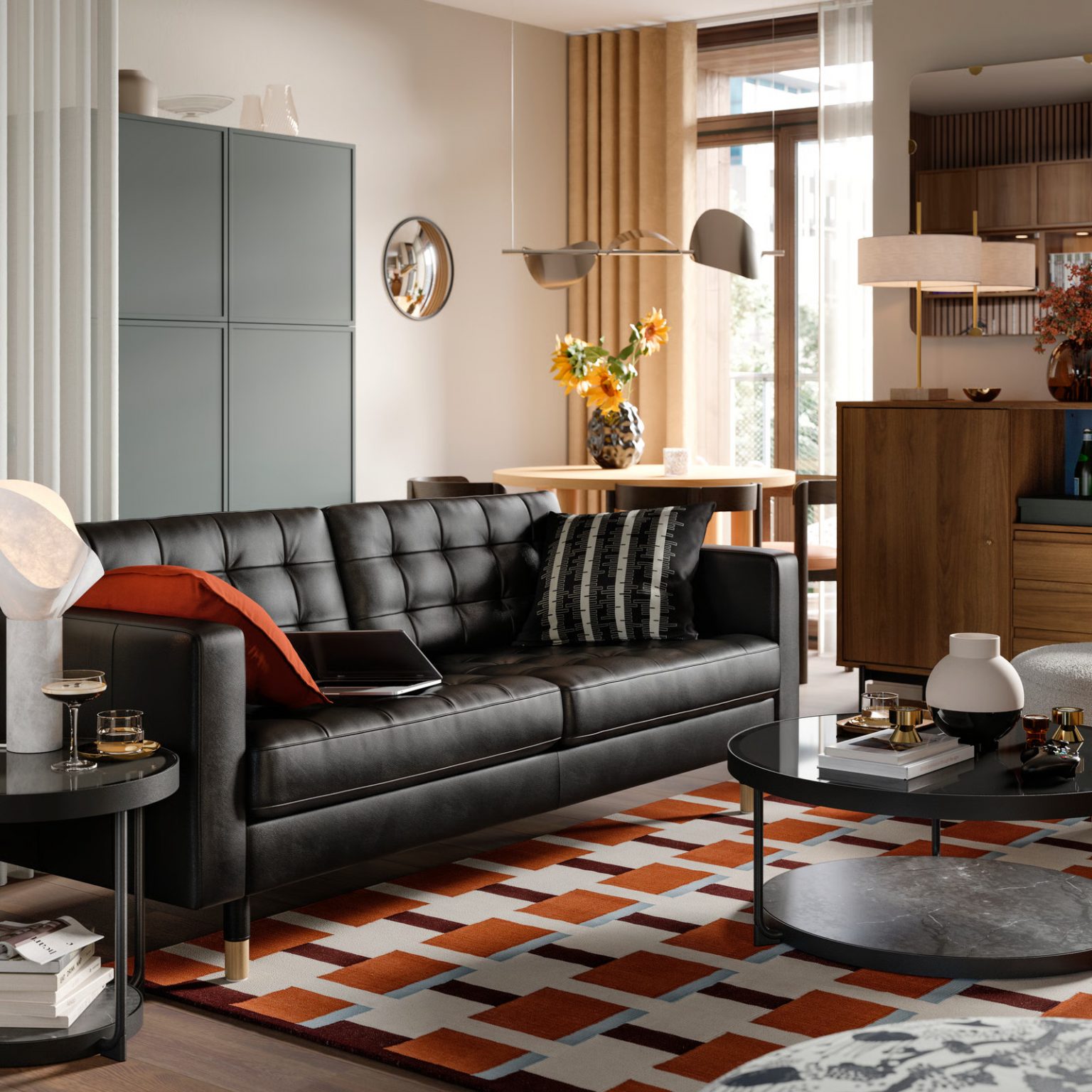 salon design IKEA style mid-century