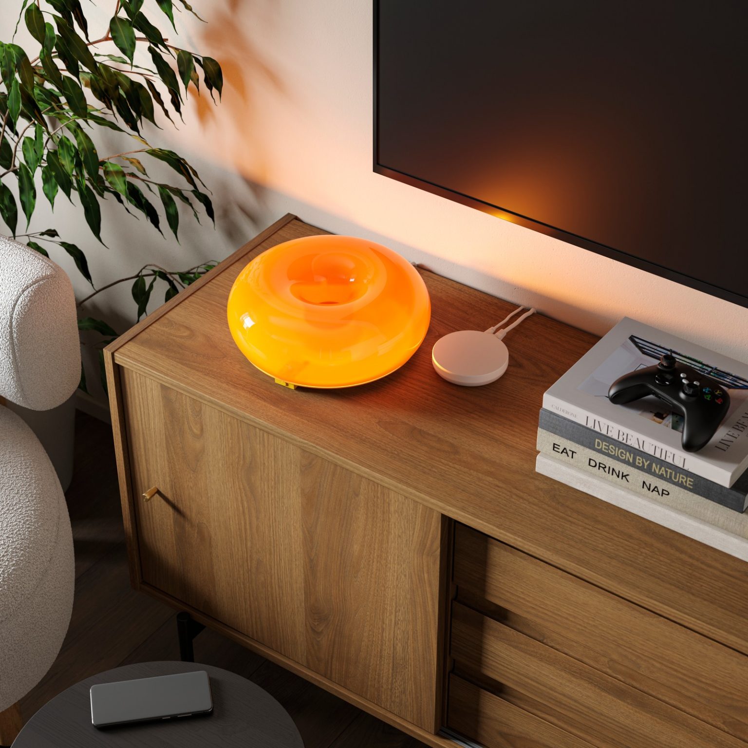 salon design IKEA style mid-century