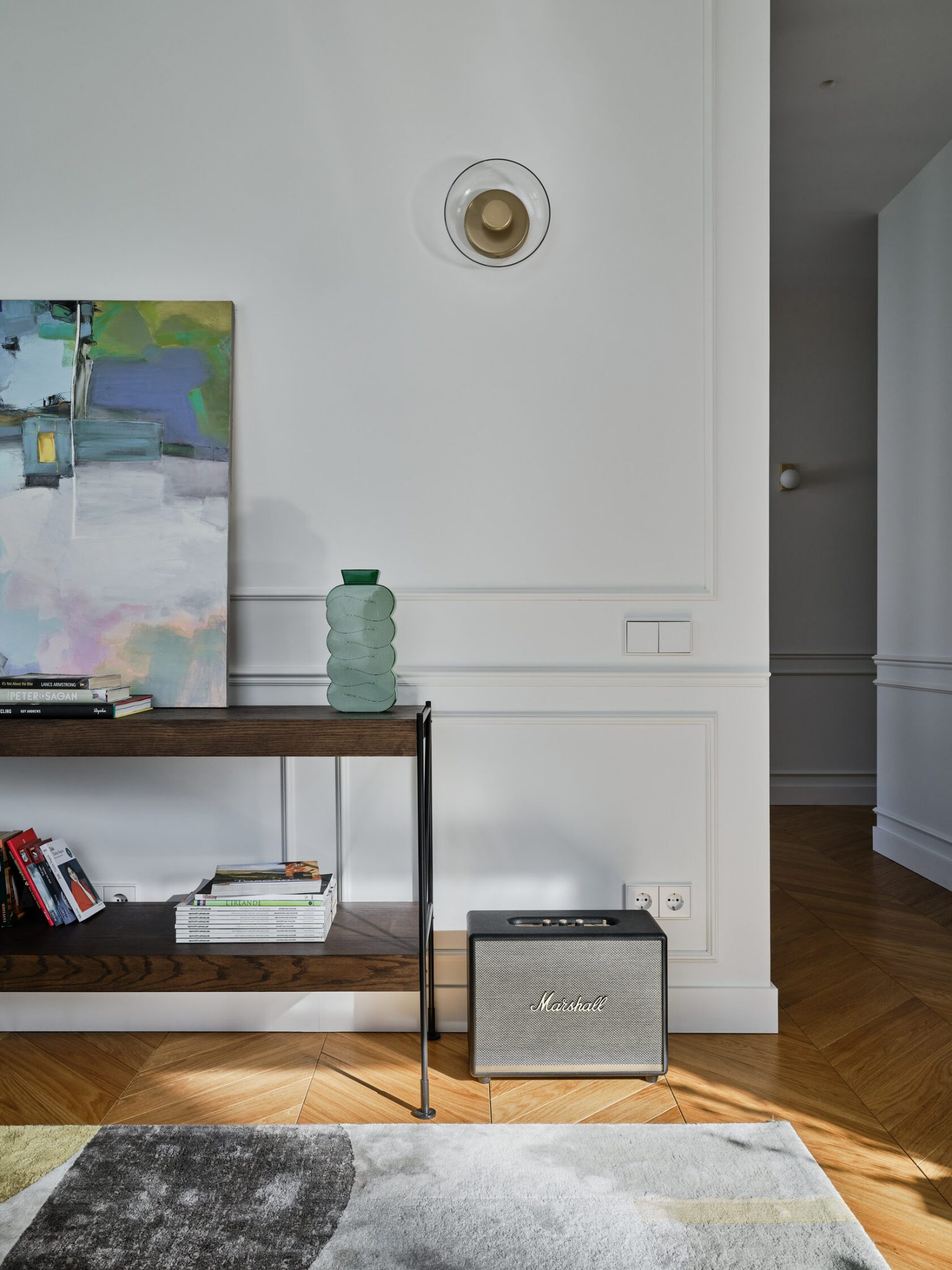 salon décoration contemporaine petit trois-pièces de 55m2