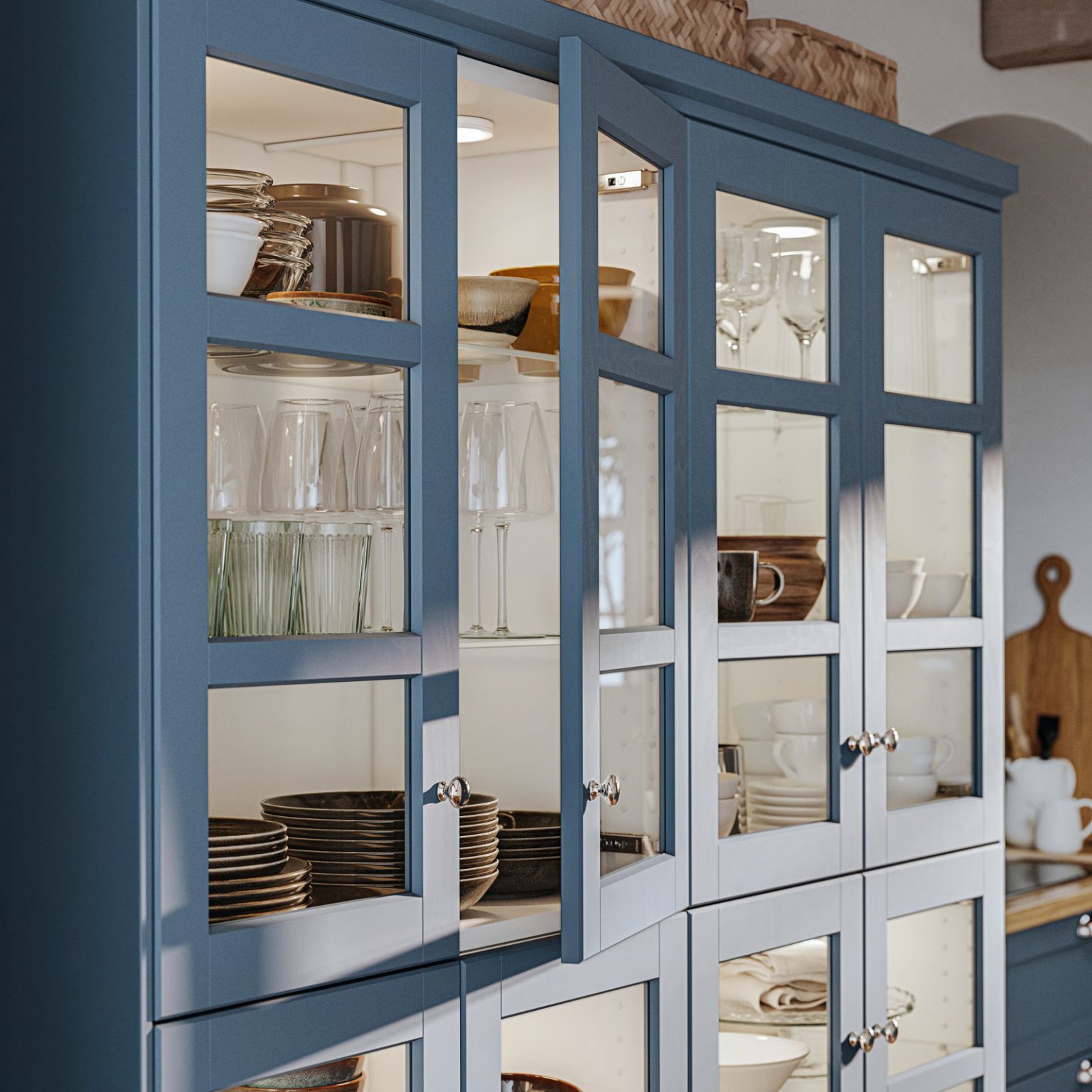 vitrine bleue