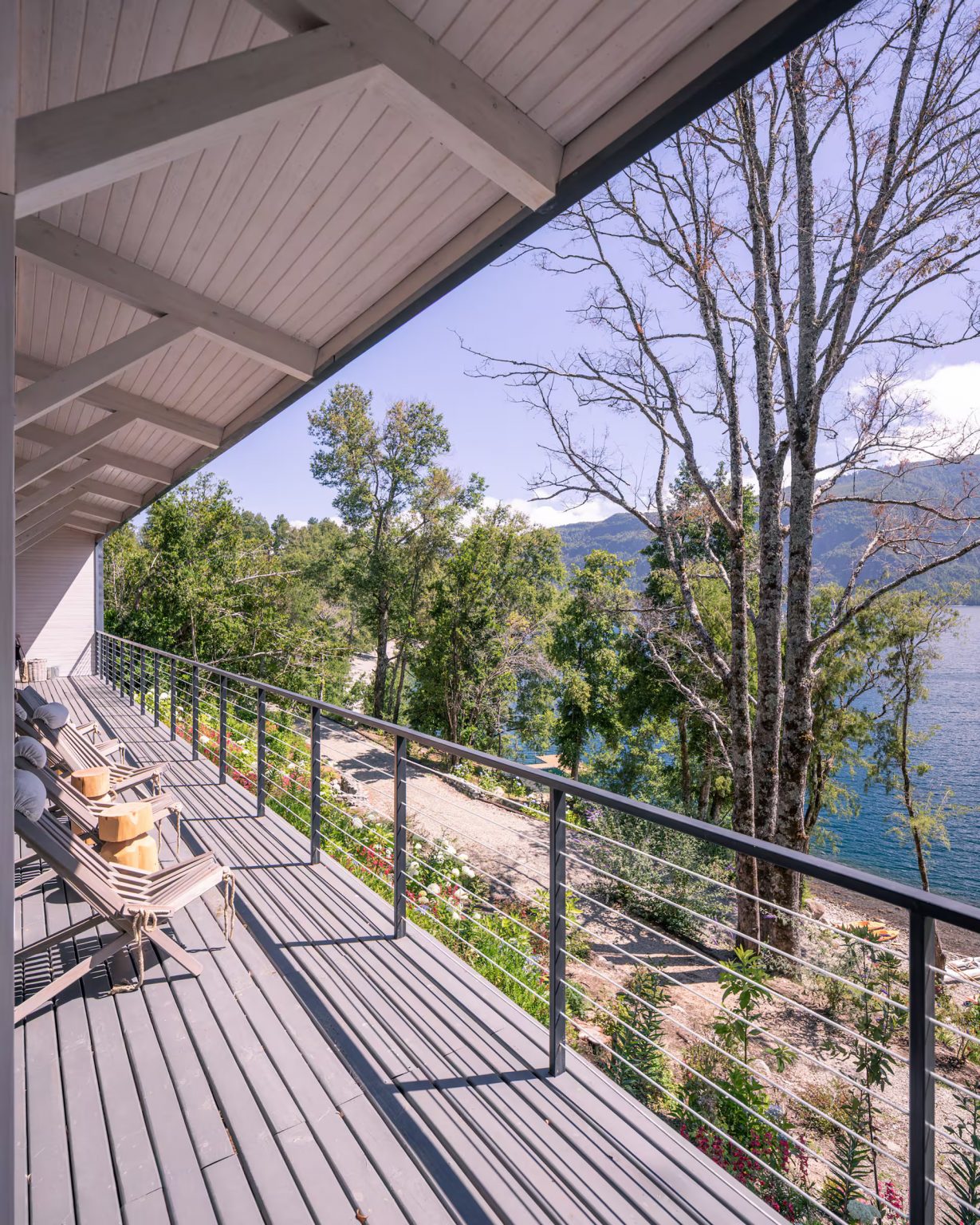 terrasse couverte maison en bois