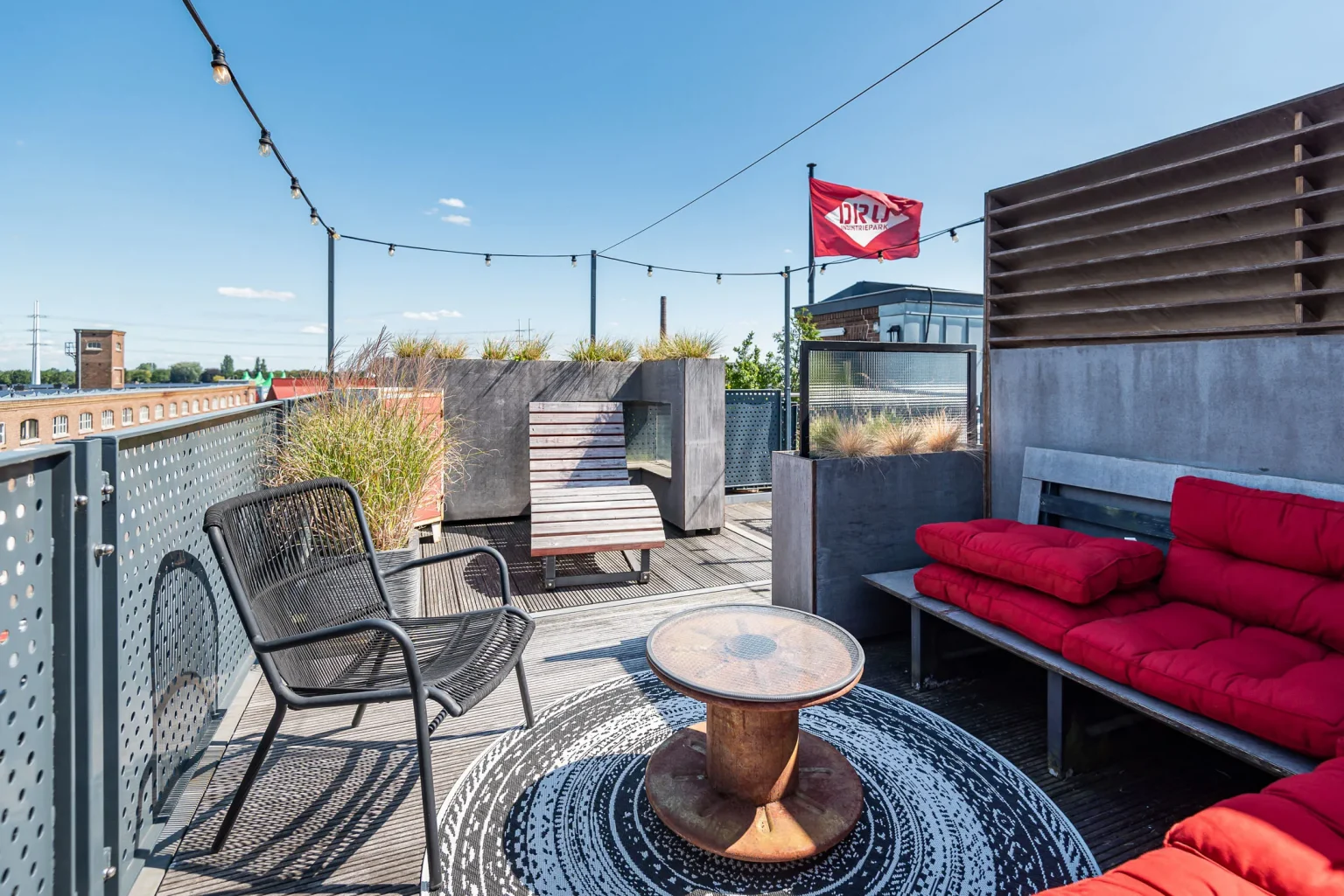 terrasse sur le toit