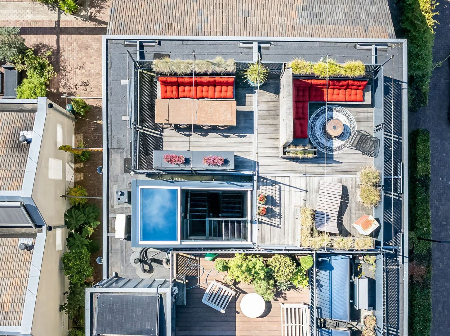 terrasse sur le toit