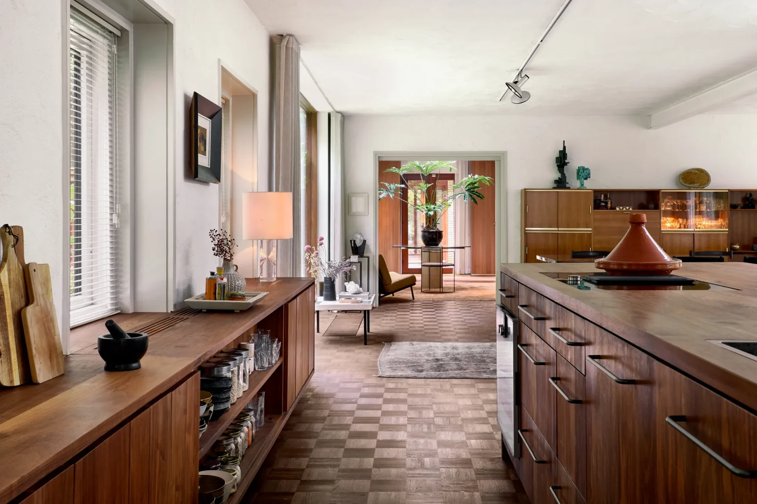cuisine noyer maison contemporaine Pays-Bas 