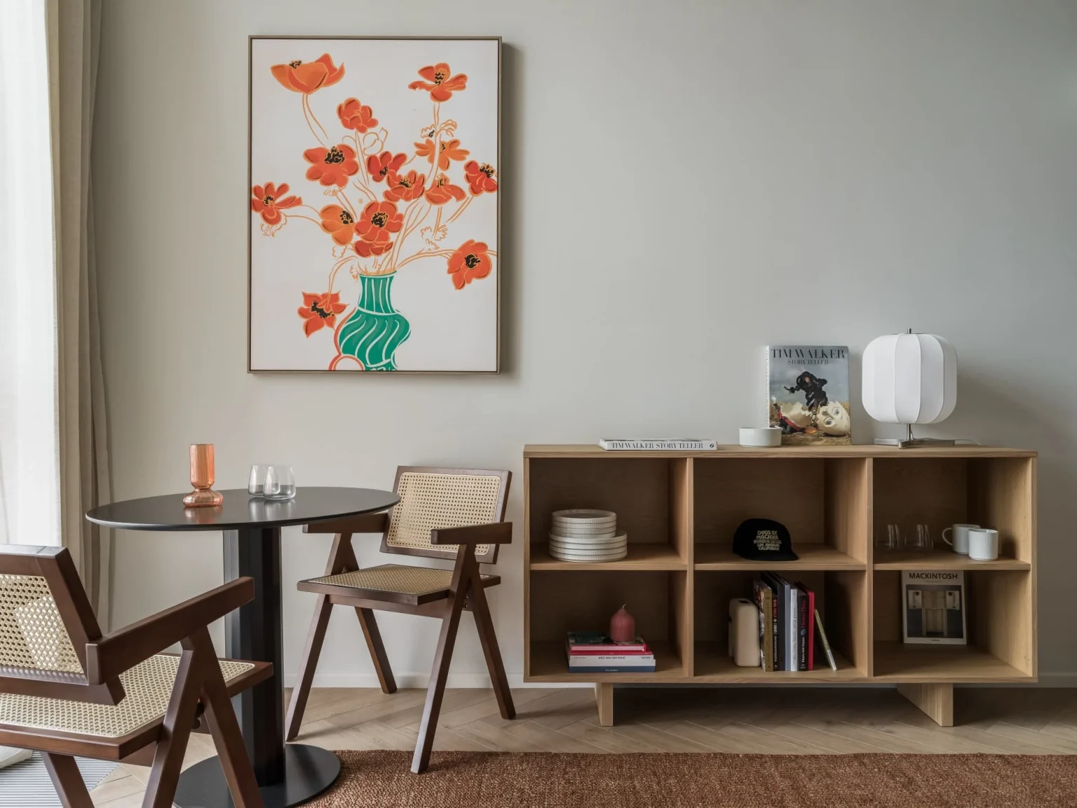 salon studio 28m2 avec mezzanine décoration contemporaine