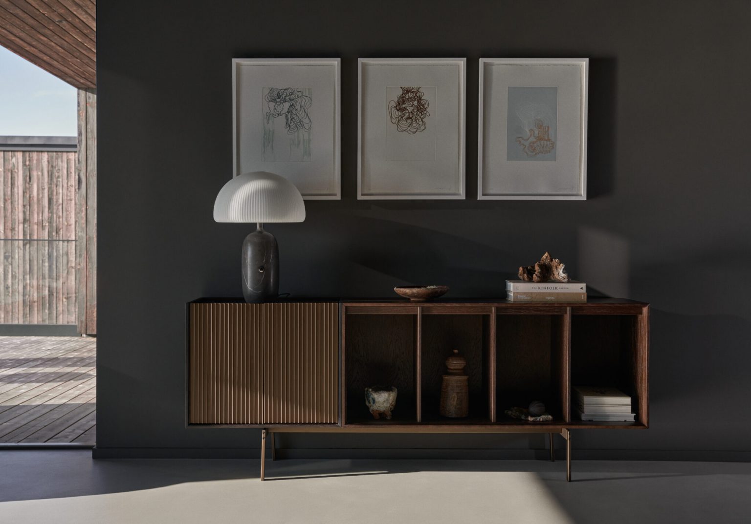 salon maison contemporaine 70m2 Vipp