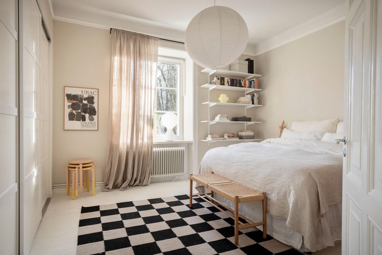 chambre appartement en duplex décoration scandinave