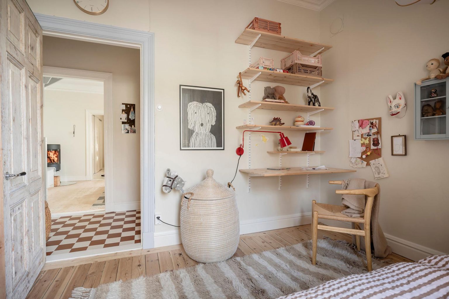 chambre appartement en duplex décoration scandinave