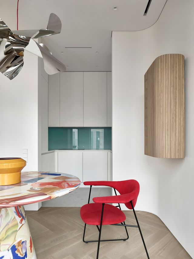 cuisine et salle à manger décoration design appartement 95m2 par Buro11 cuisine et salle à manger décoration design appartement 95m2 par Buro11