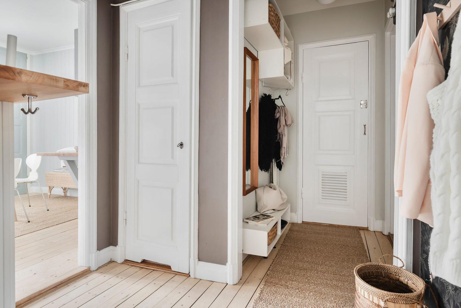 entrée décoration scandinave studio 42m2