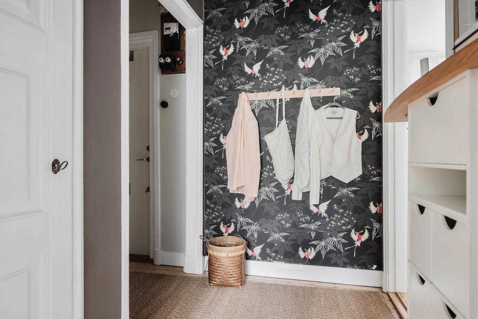 entrée papier-peint Grove Garden Osborne & Little studio 42m2