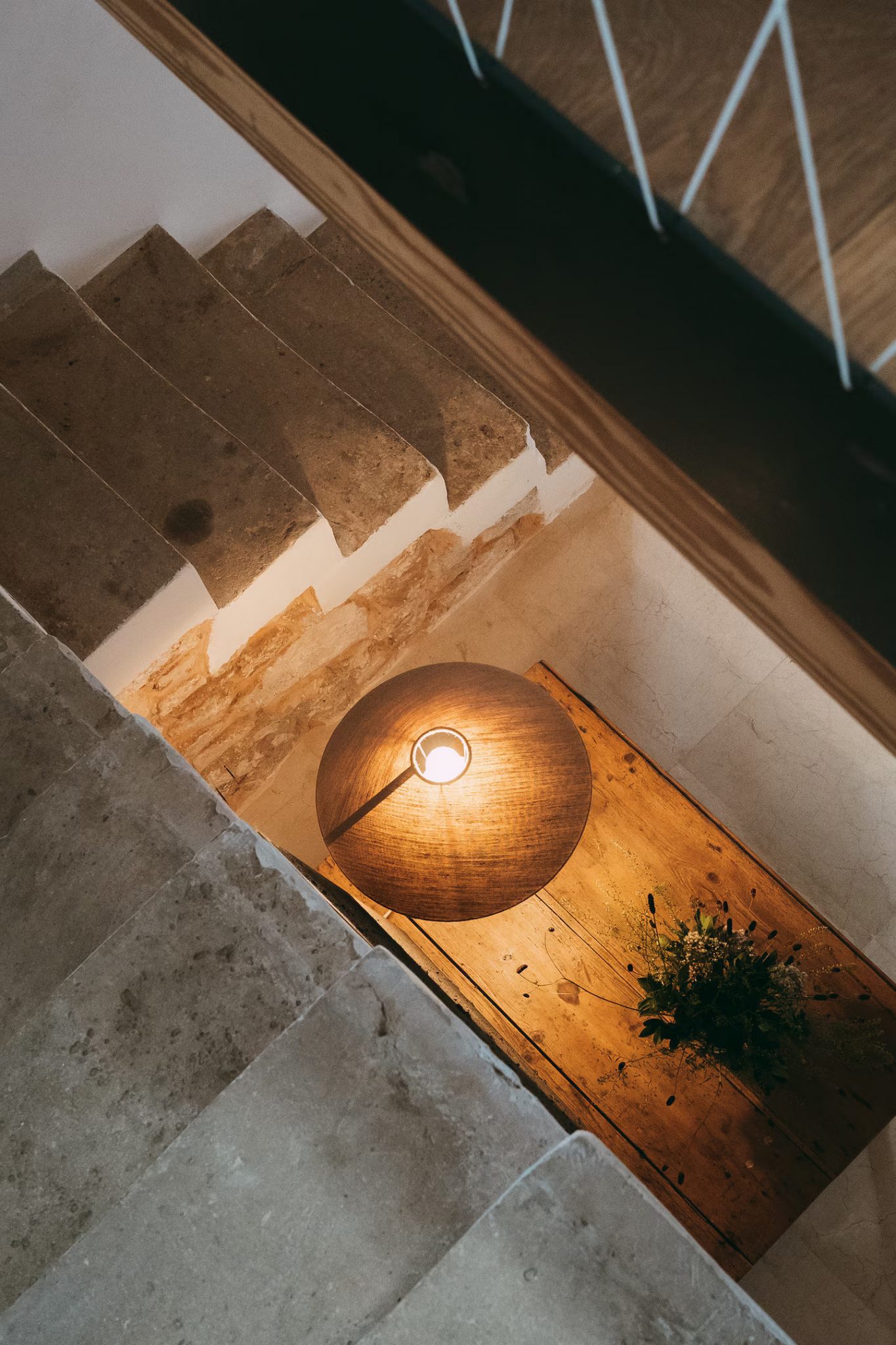escalier ancien en pierres maison ancienne Majorque