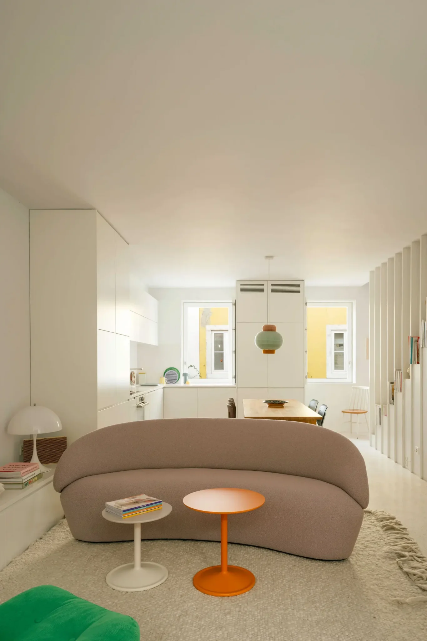 salon et cuisine maison de ville Lisbonne décoration design