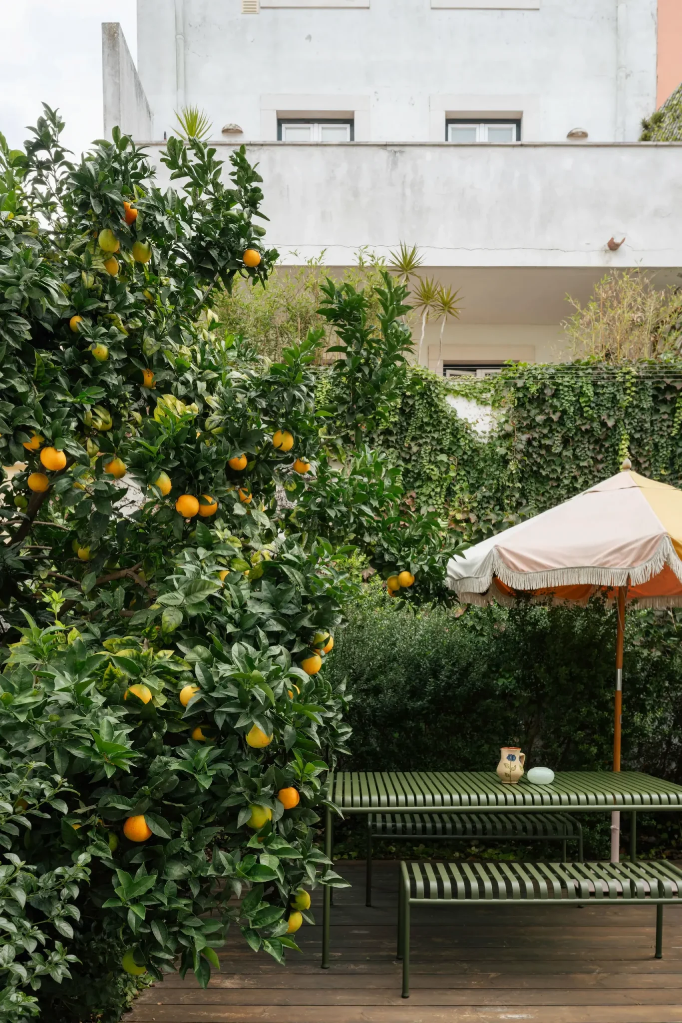 jardin maison de ville contemporaine Lisbonne