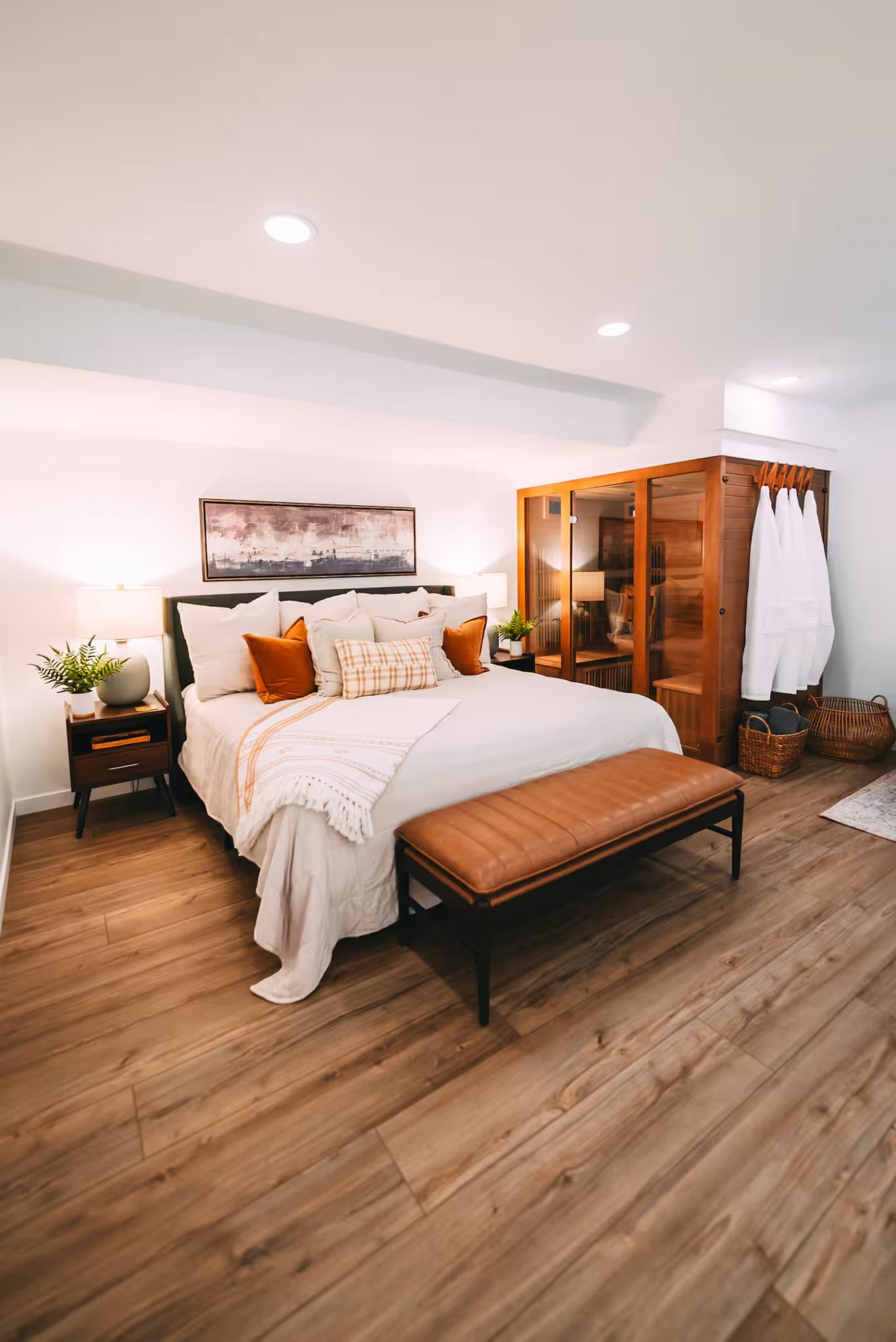 chambre maison A-Frame 100m2