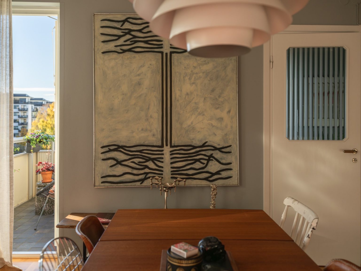 salle à manger décoration vintage duplex scandinave